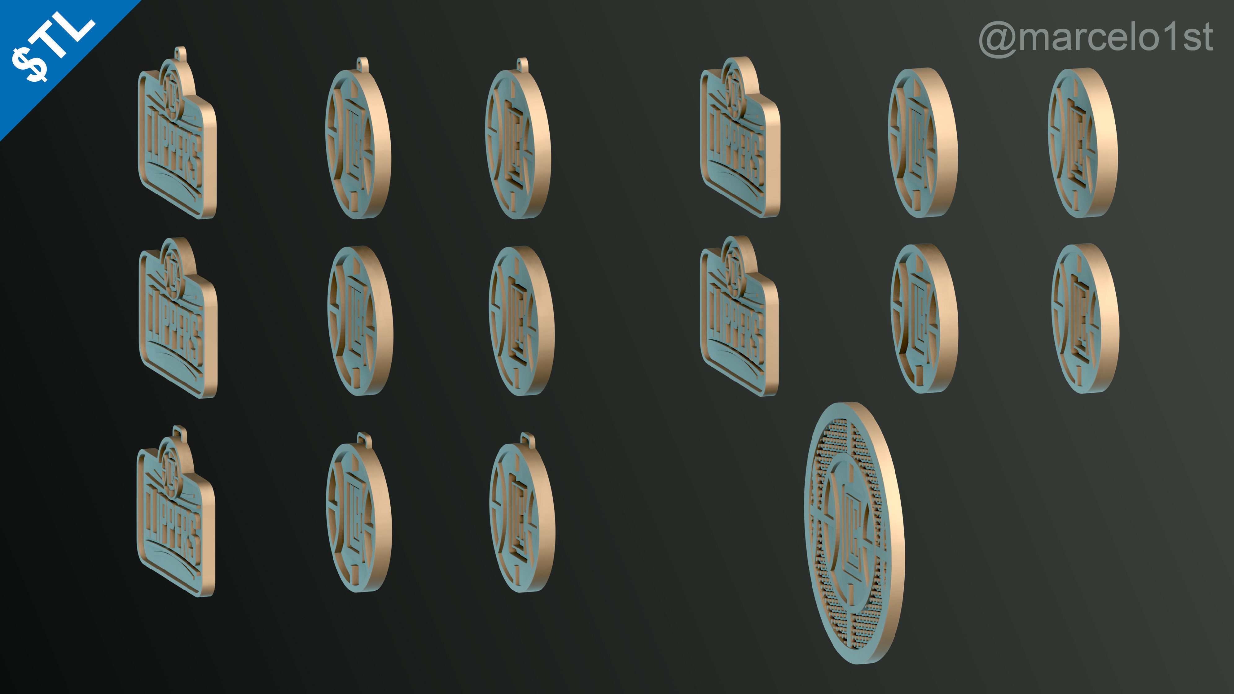 NBA PACIFIC - Los Angeles Clippers Pack 3D print model_14
