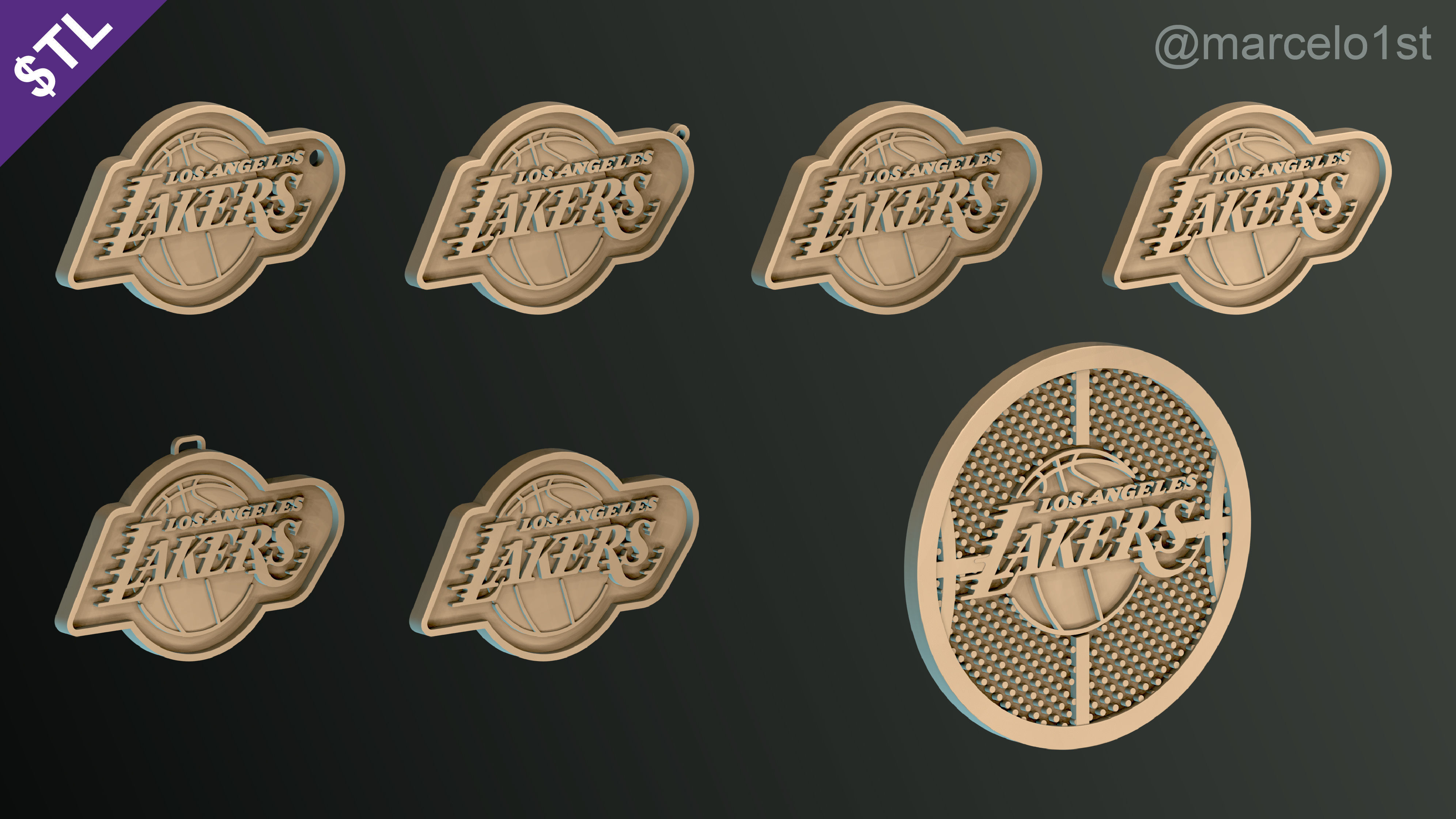NBA PACIFIC - Los Angeles Lakers Pack 3D print model_34