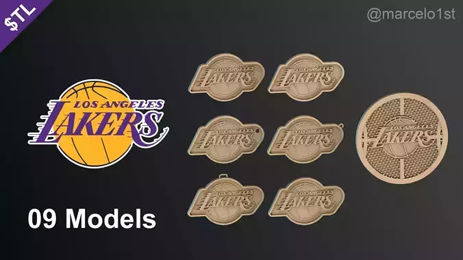 NBA PACIFIC - Los Angeles Lakers Pack 3D print model