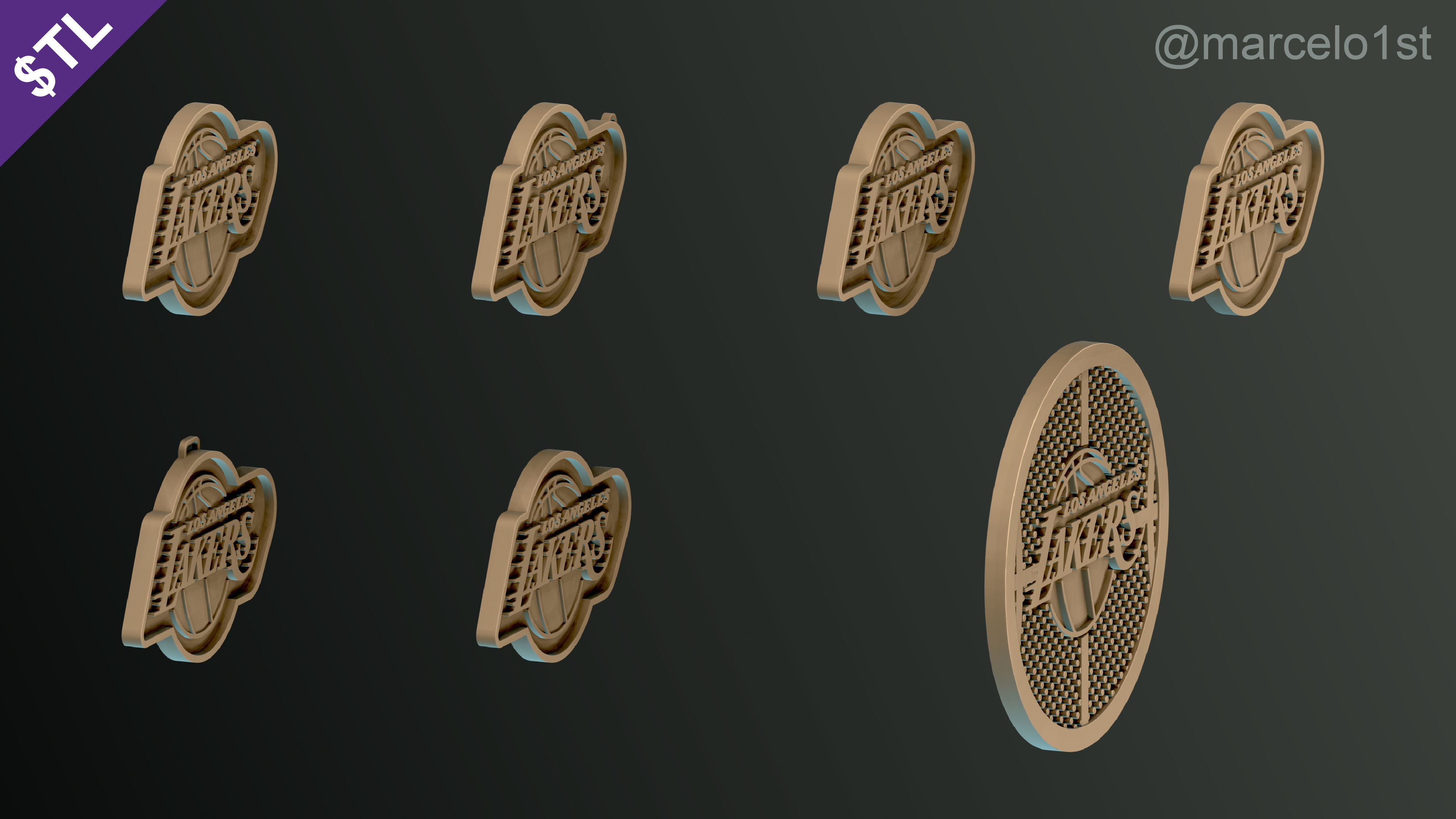 NBA PACIFIC - Los Angeles Lakers Pack 3D print model_31