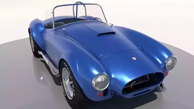 AC Cobra car M II 1963 High Poly and Low Poly