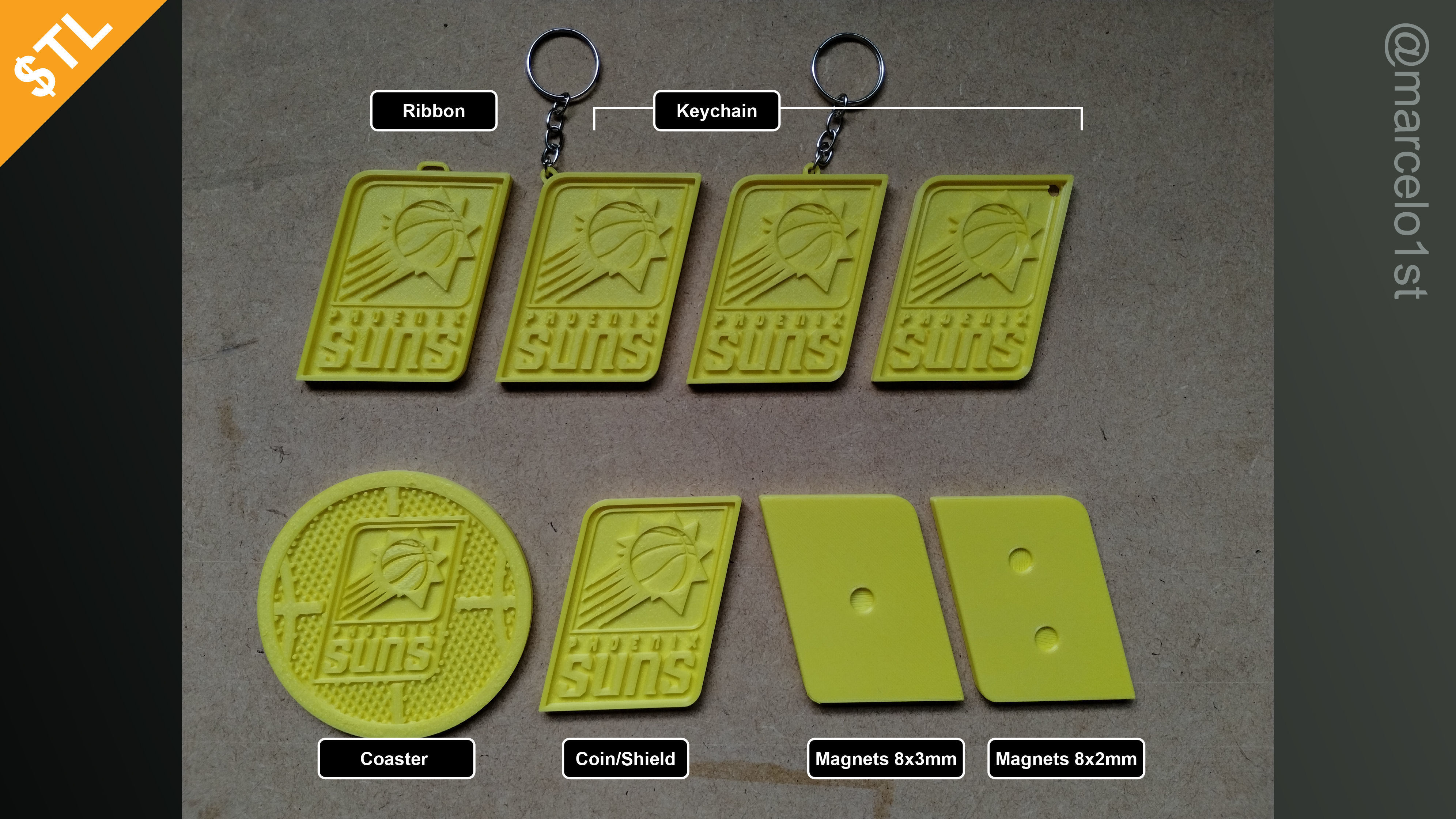 NBA PACIFIC - Phoenix Suns Pack 3D print model_1
