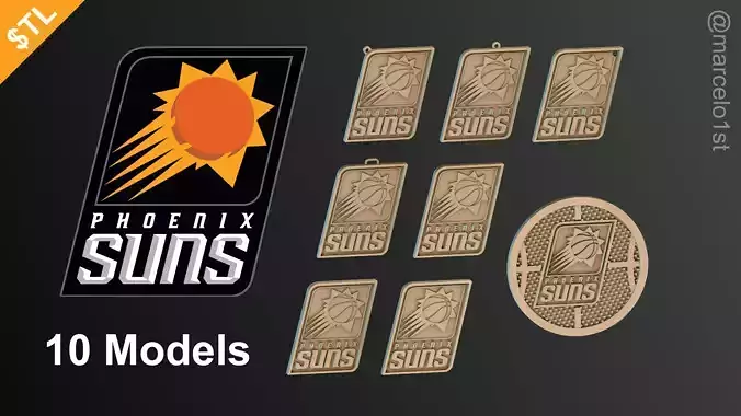 NBA PACIFIC - Phoenix Suns Pack 3D print model
