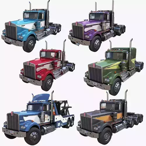 Kenworth W900a trucks collection 