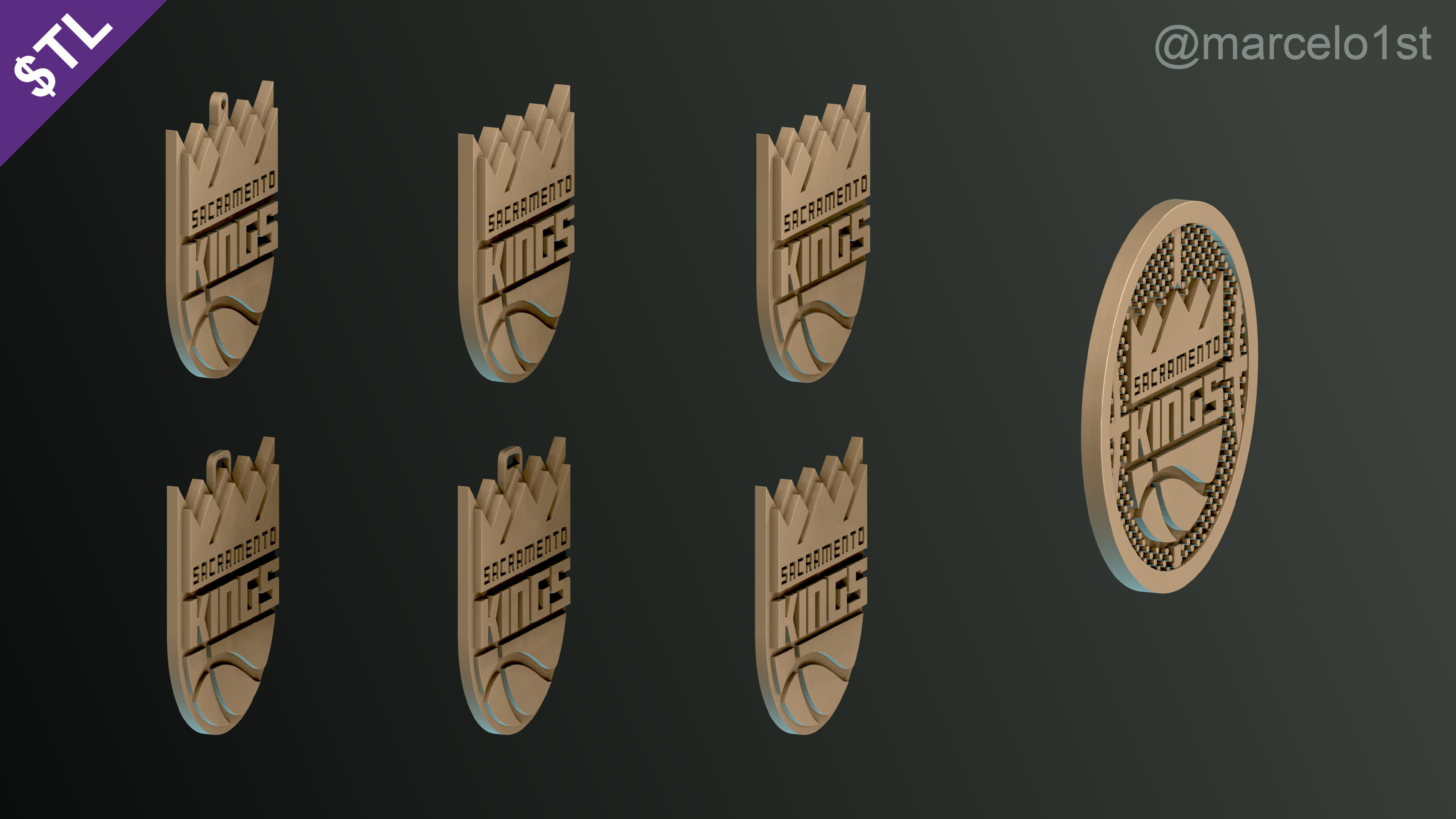 NBA PACIFIC - Sacramento Kings Pack 3D print model_31