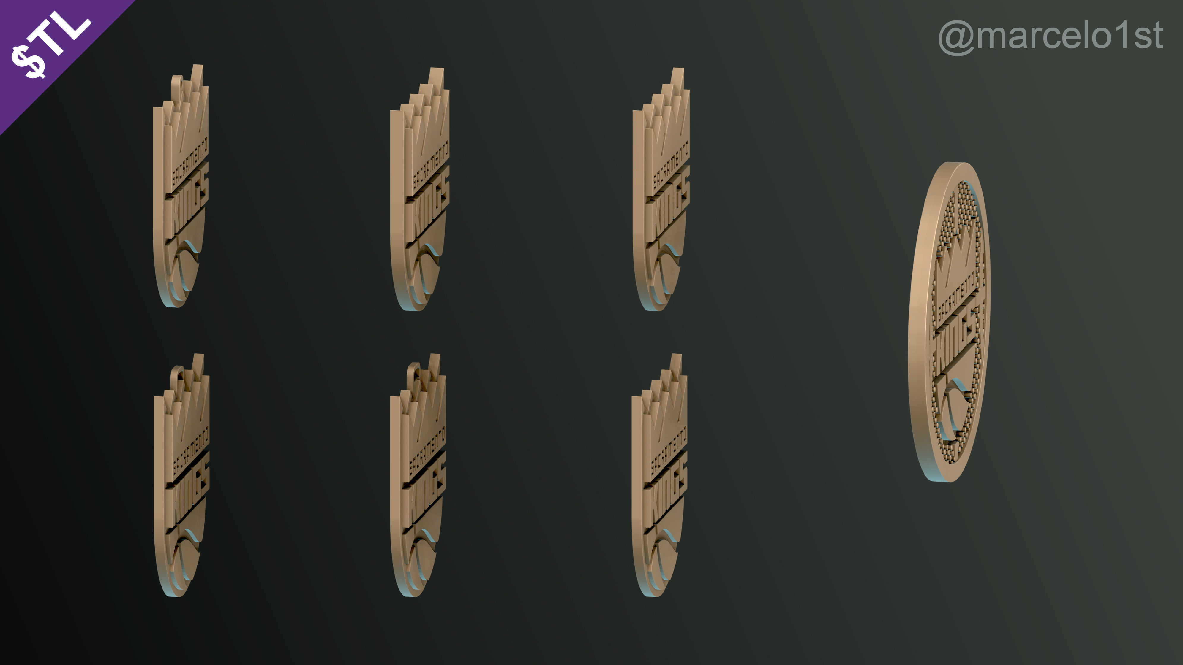 NBA PACIFIC - Sacramento Kings Pack 3D print model_30