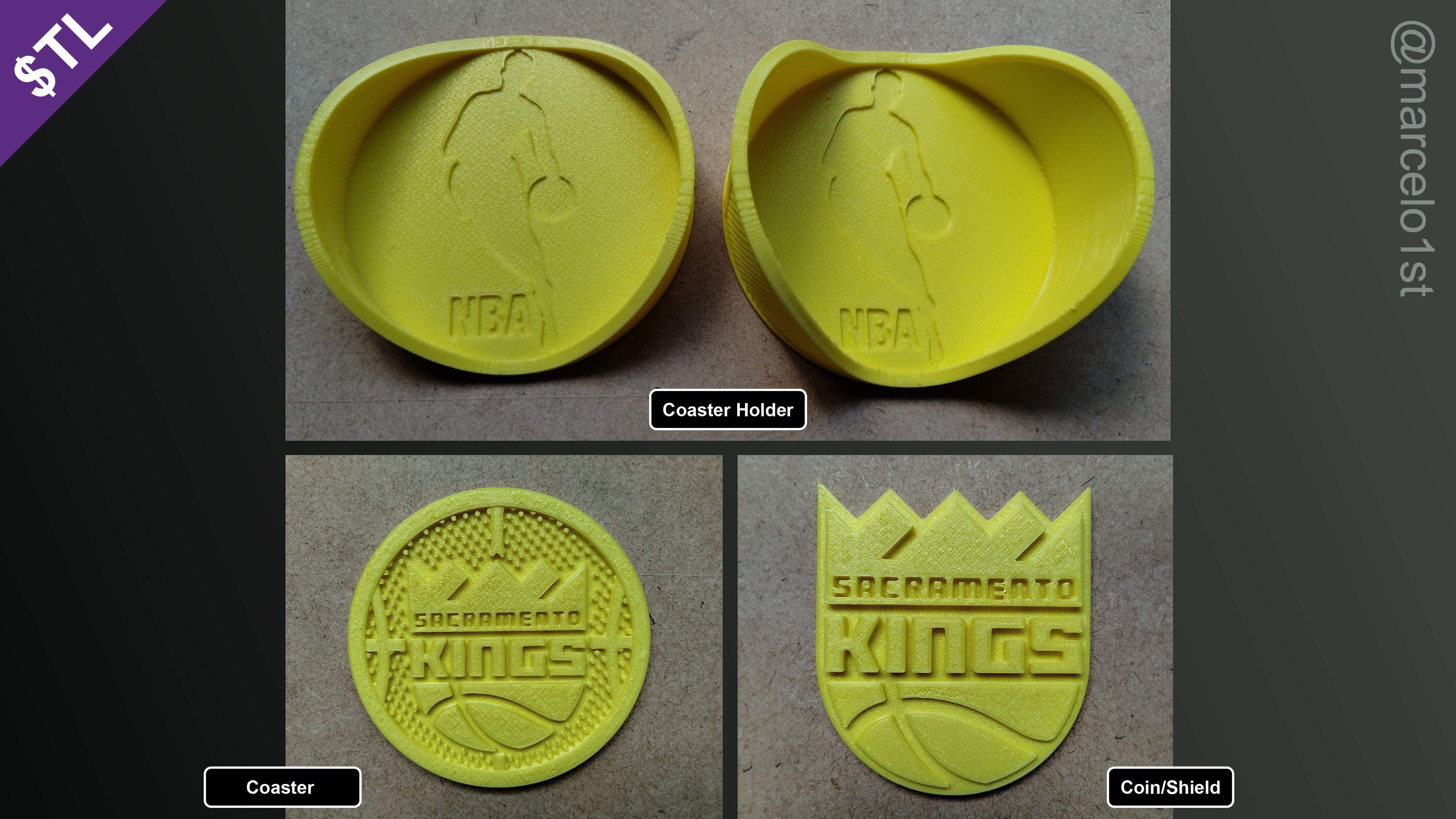 NBA PACIFIC - Sacramento Kings Pack 3D print model_2