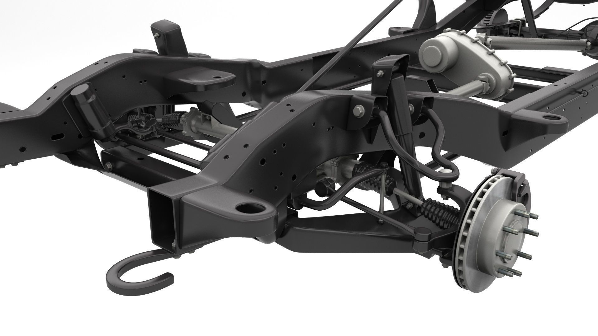 PICKUP TRUCK CHASSIS 7 3D model_5