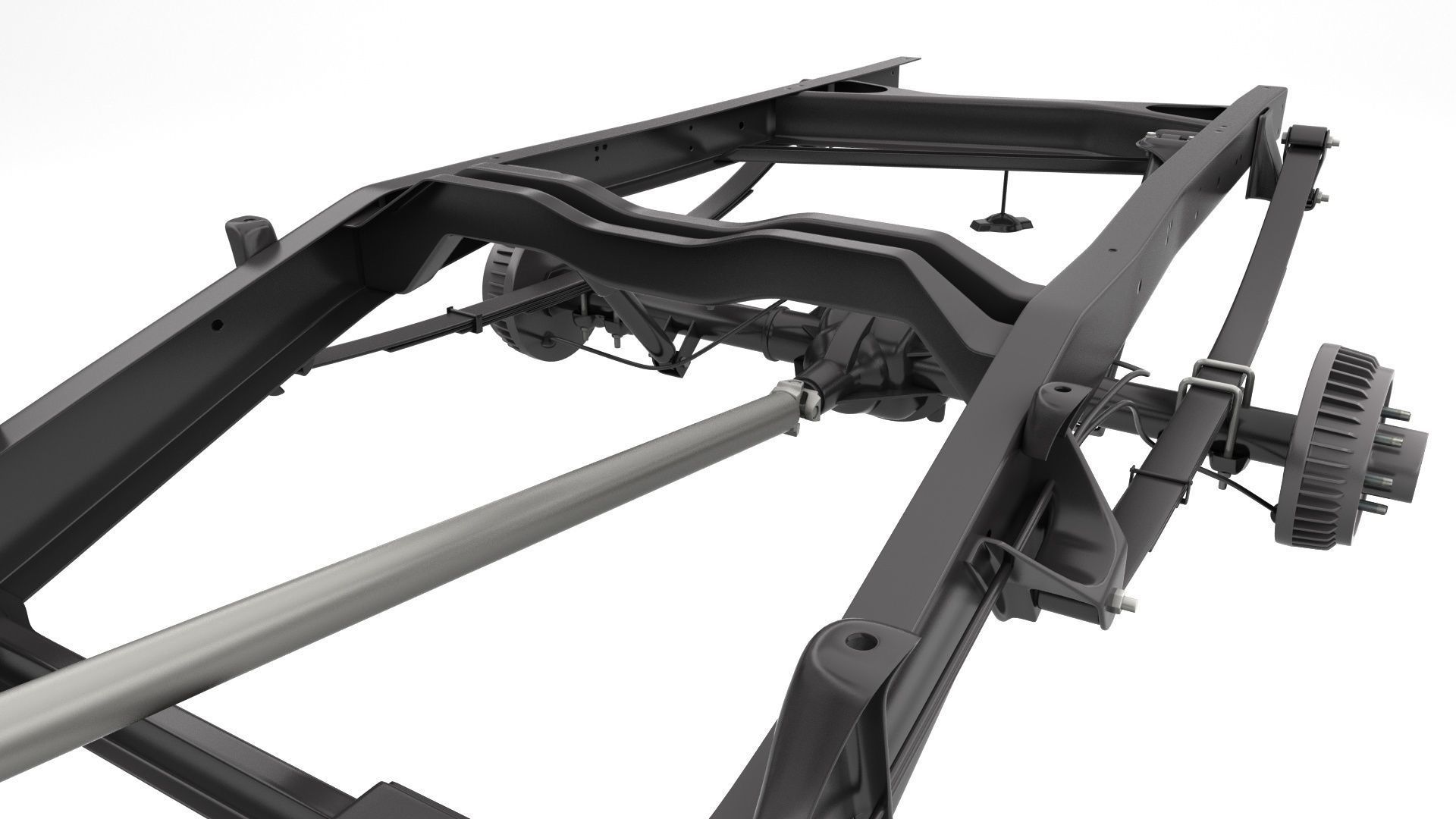 PICKUP TRUCK CHASSIS 7 3D model_8