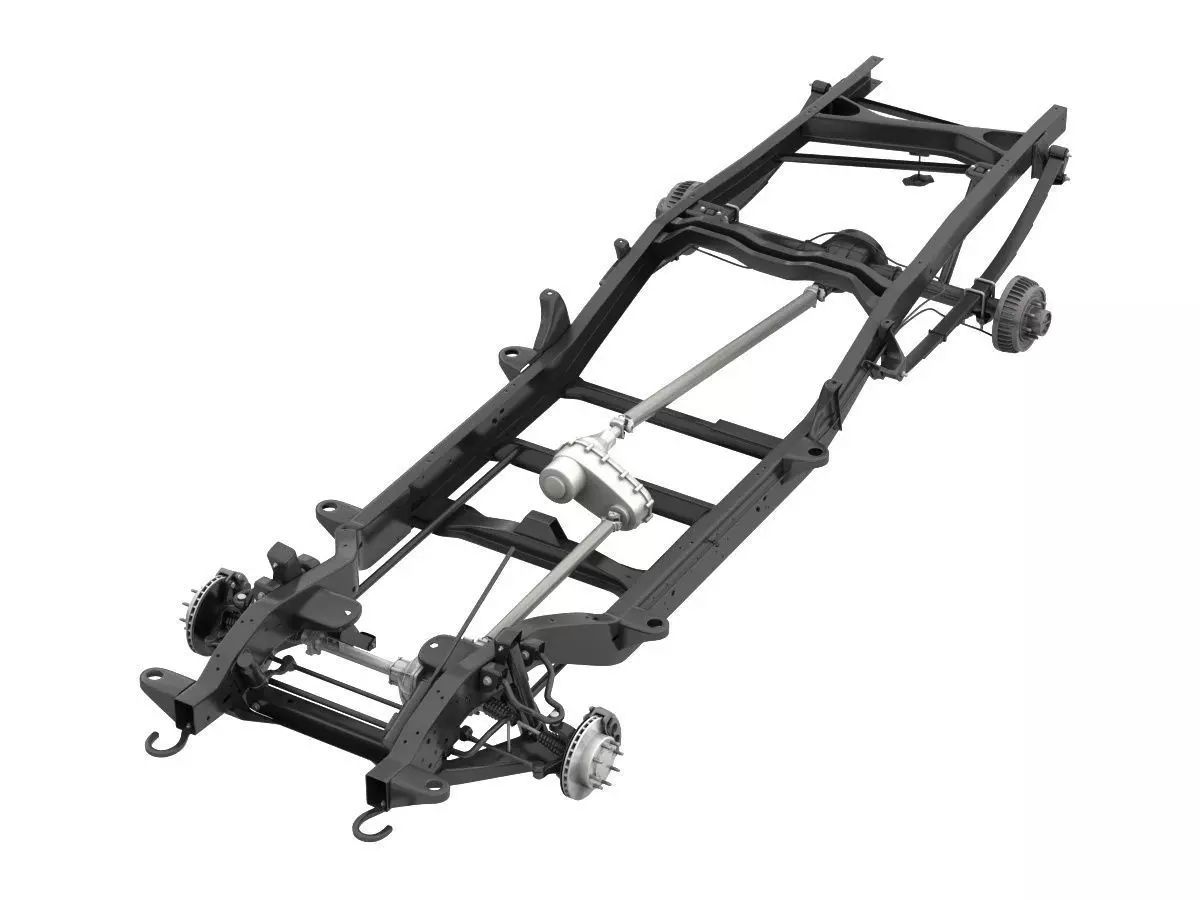 PICKUP TRUCK CHASSIS 7 3D model_0