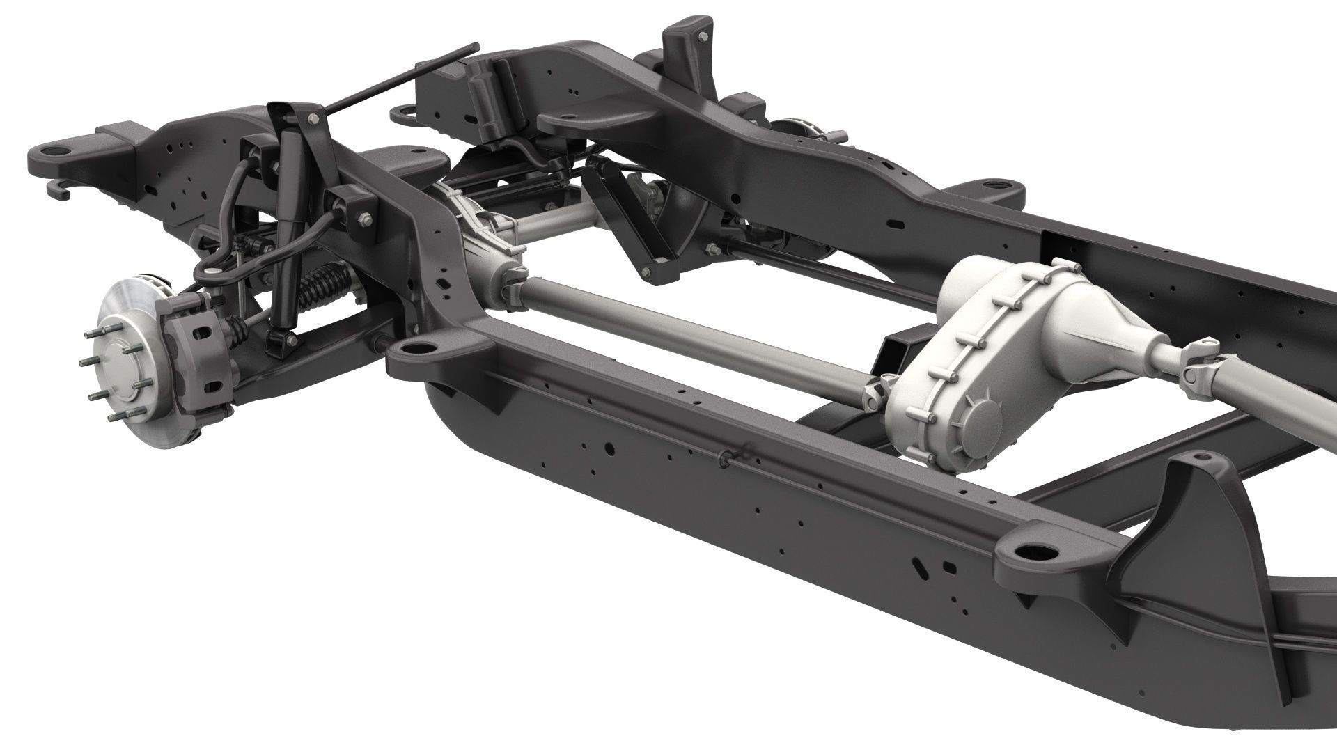 PICKUP TRUCK CHASSIS 7 3D model_6
