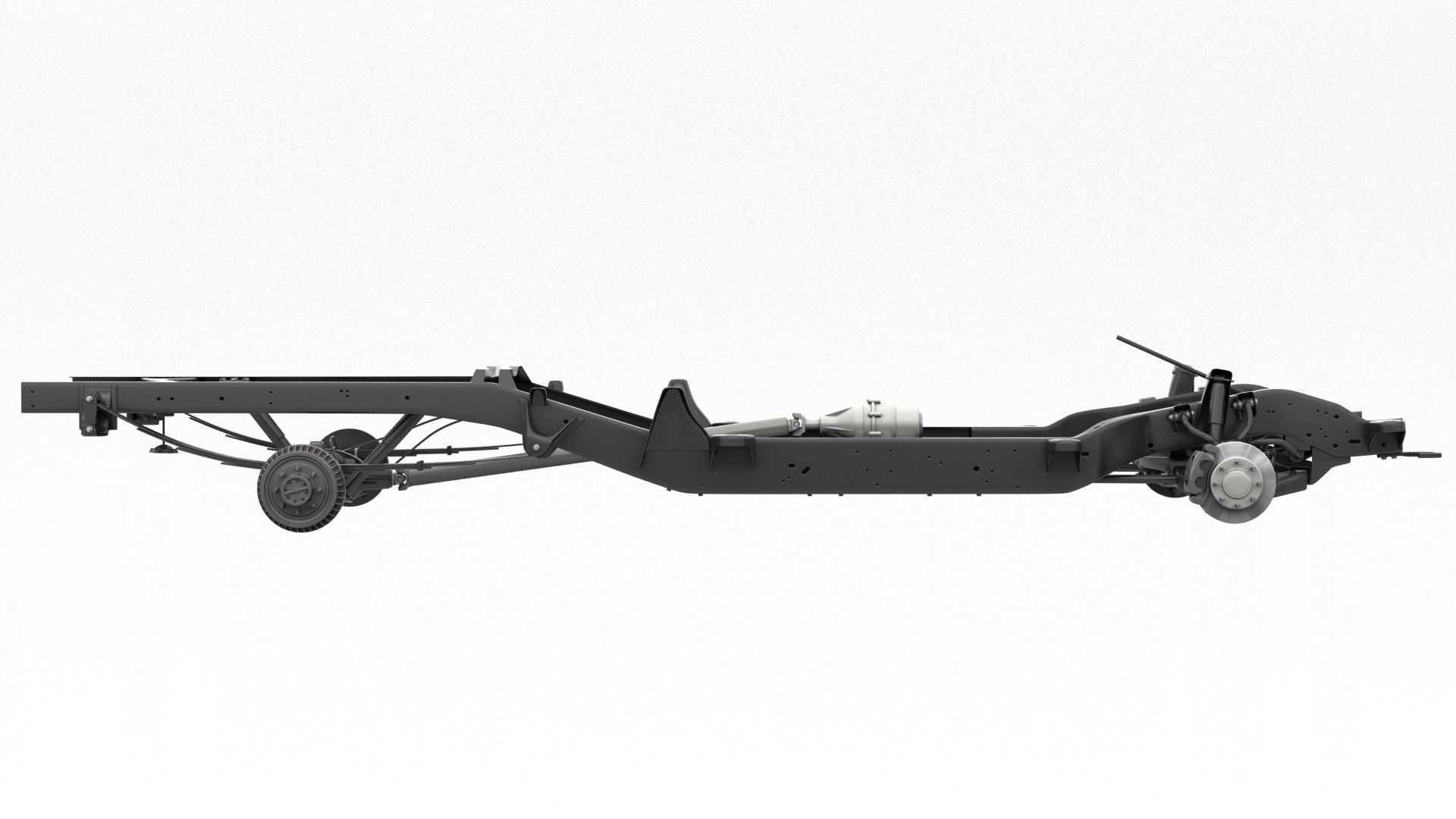 PICKUP TRUCK CHASSIS 7 3D model_4