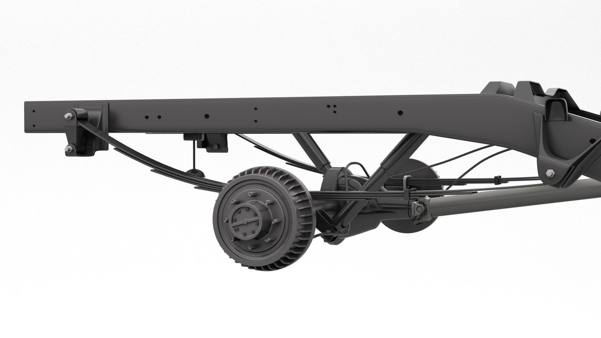 PICKUP TRUCK CHASSIS 7 3D model_7
