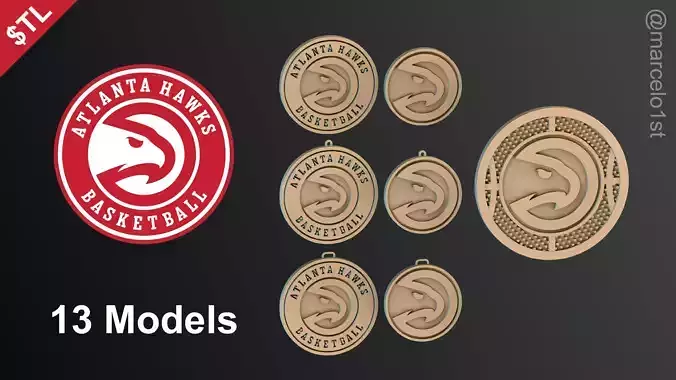 NBA SOUTHEAST - Atlanta Hawks Pack 3D print model