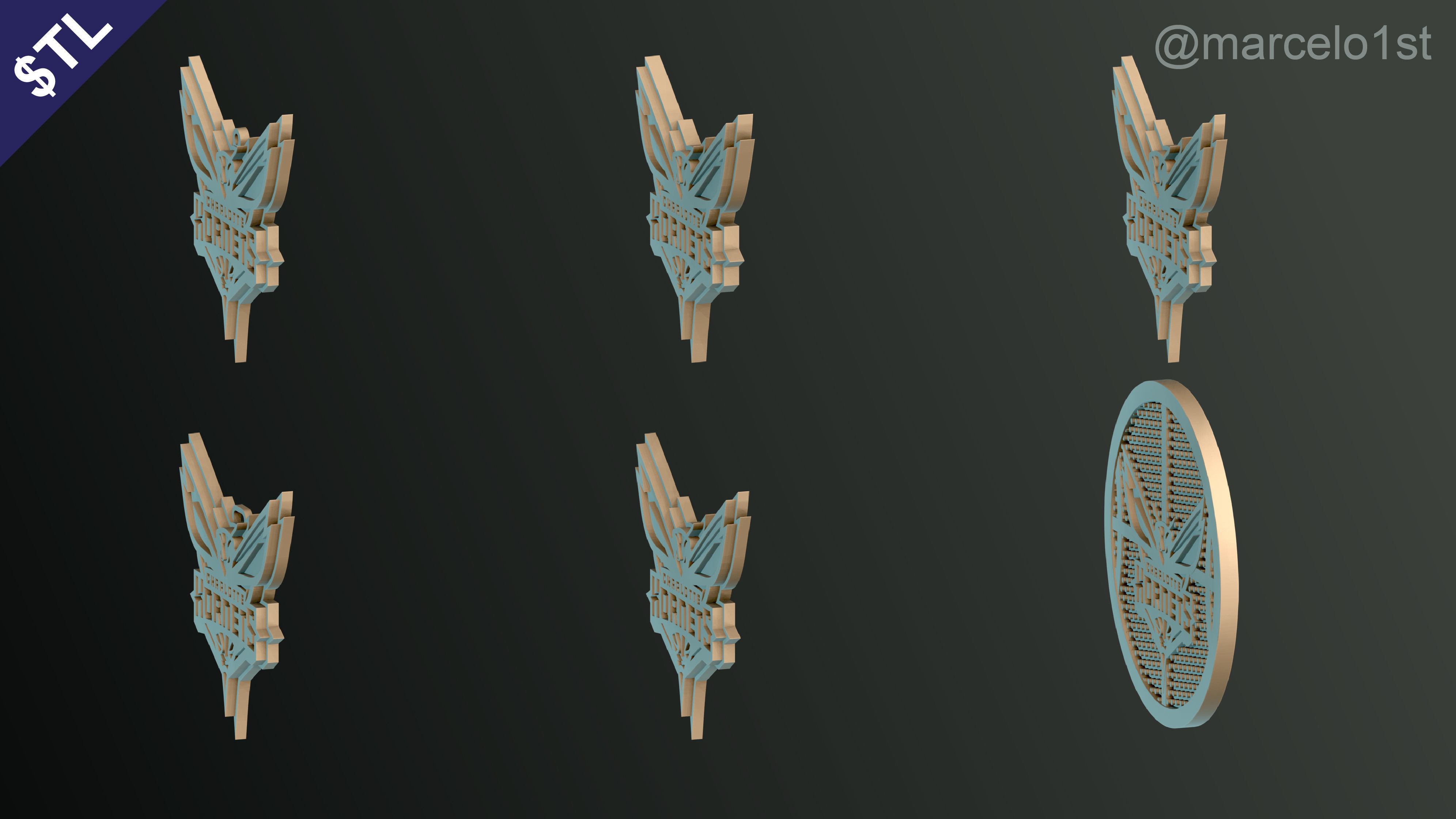 NBA SOUTHEAST - Charlotte Hornets Pack 3D print model_14