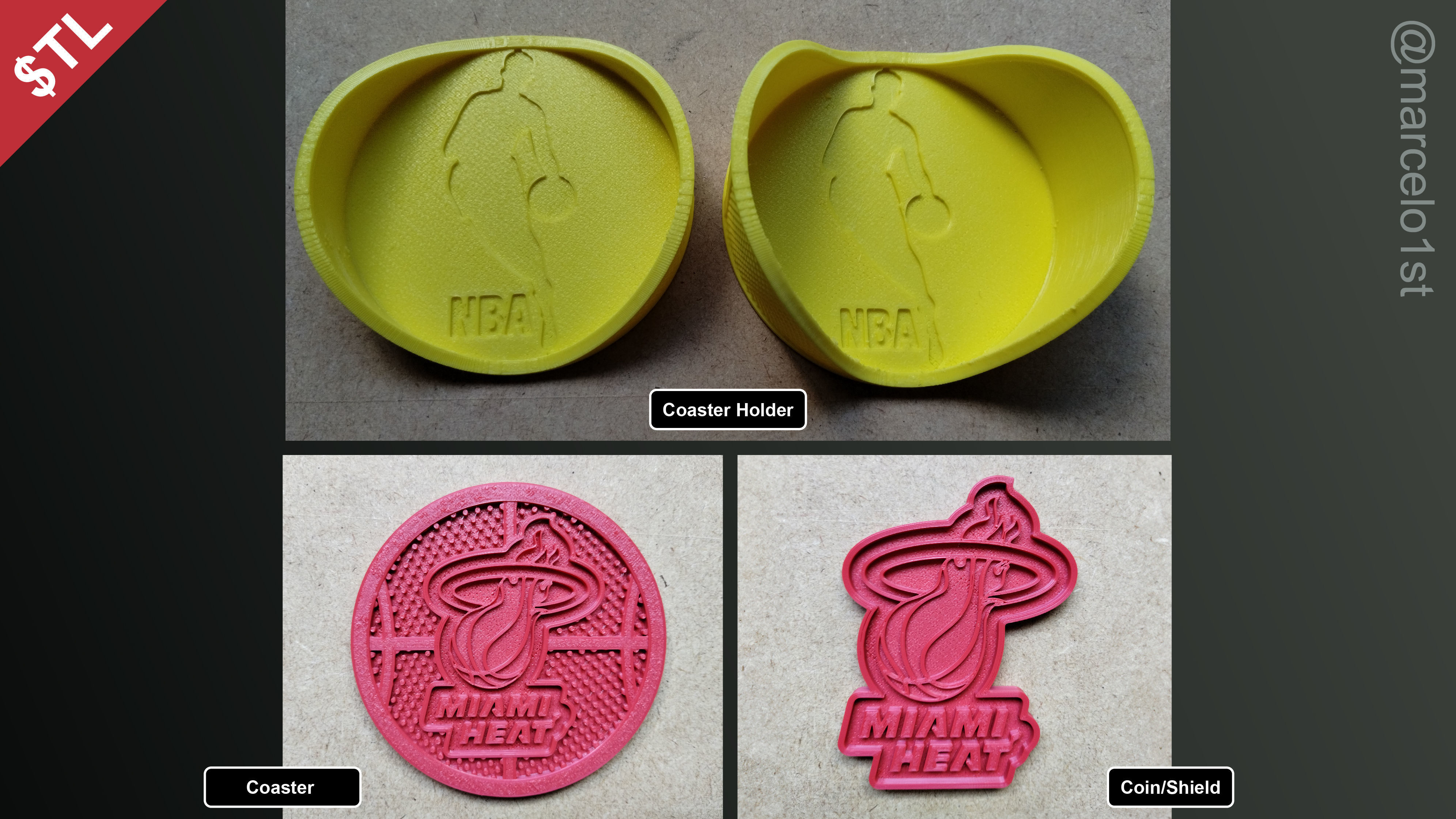 NBA SOUTHEAST - Miami Heat Pack 3D print model_2