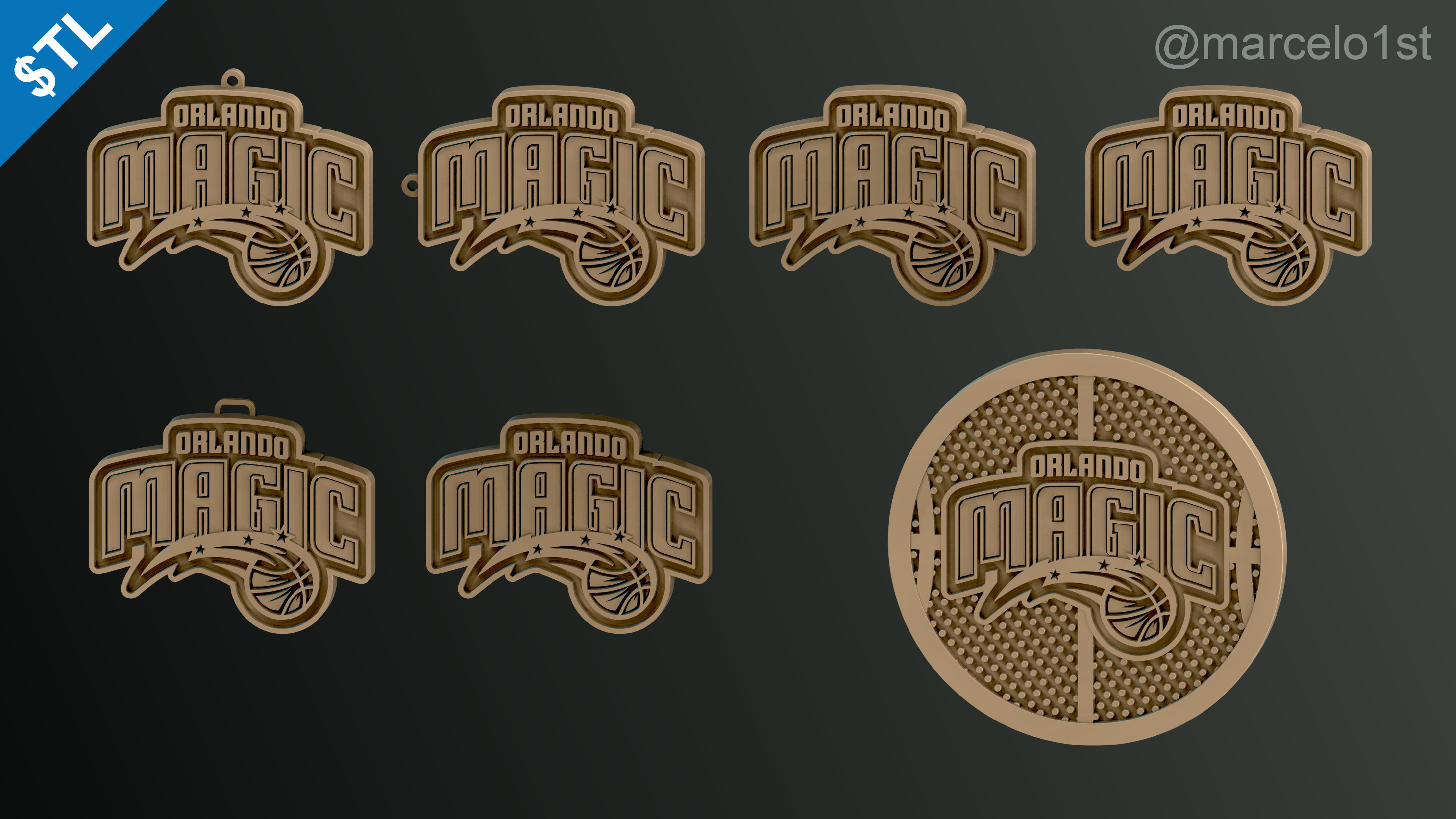 NBA SOUTHEAST - Orlando Magic Pack 3D print model_7