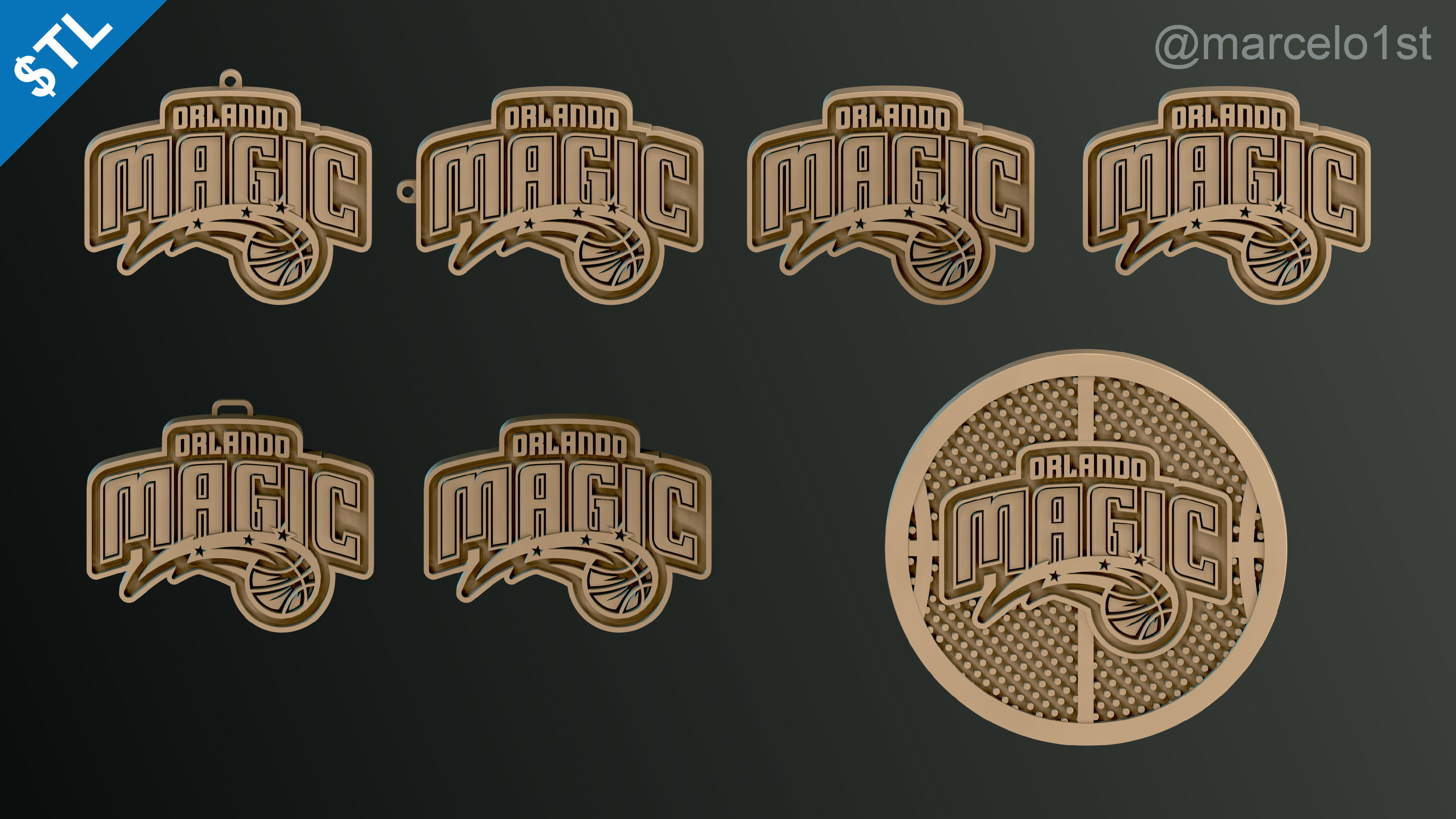 NBA SOUTHEAST - Orlando Magic Pack 3D print model_40