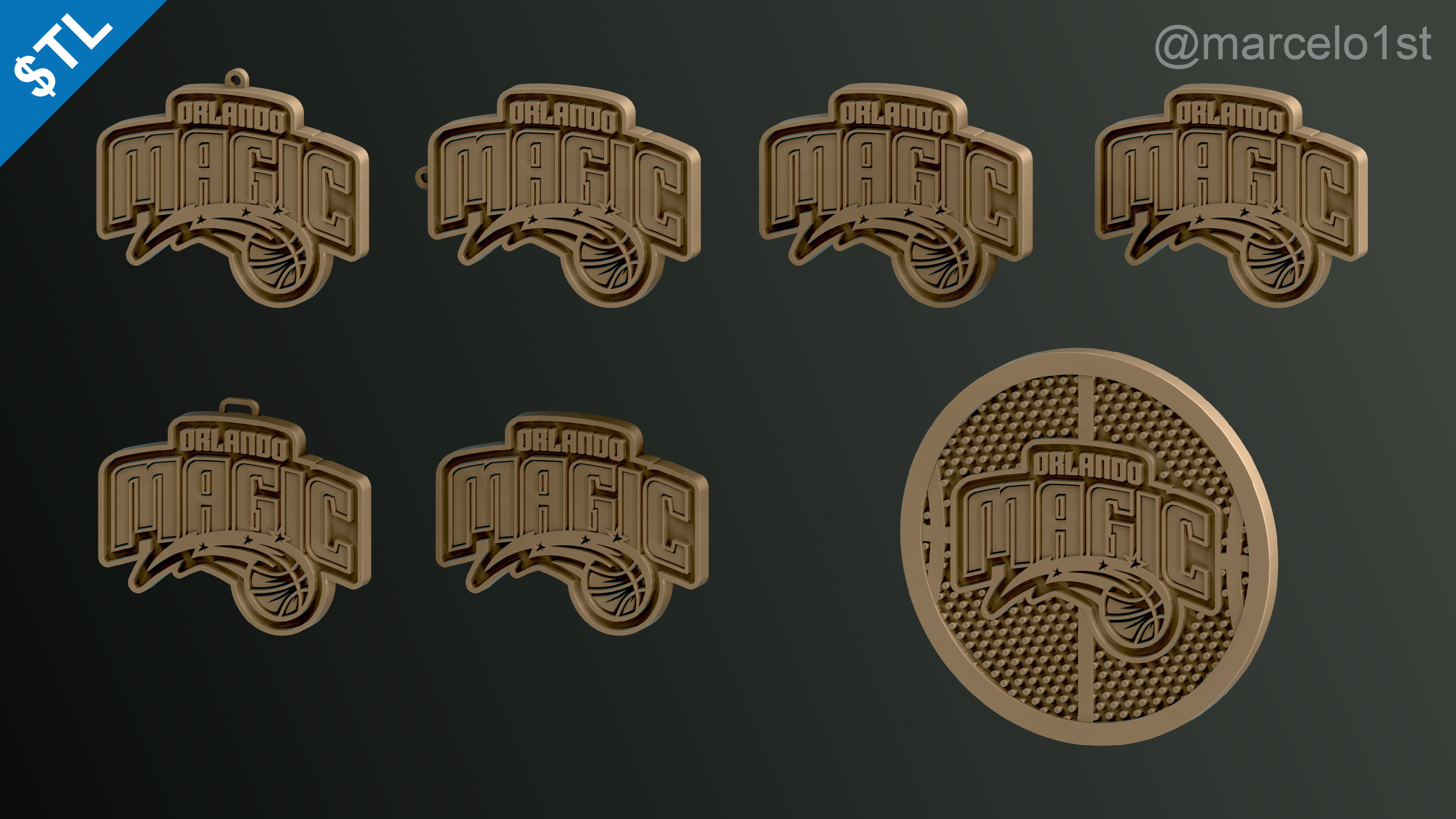 NBA SOUTHEAST - Orlando Magic Pack 3D print model_9