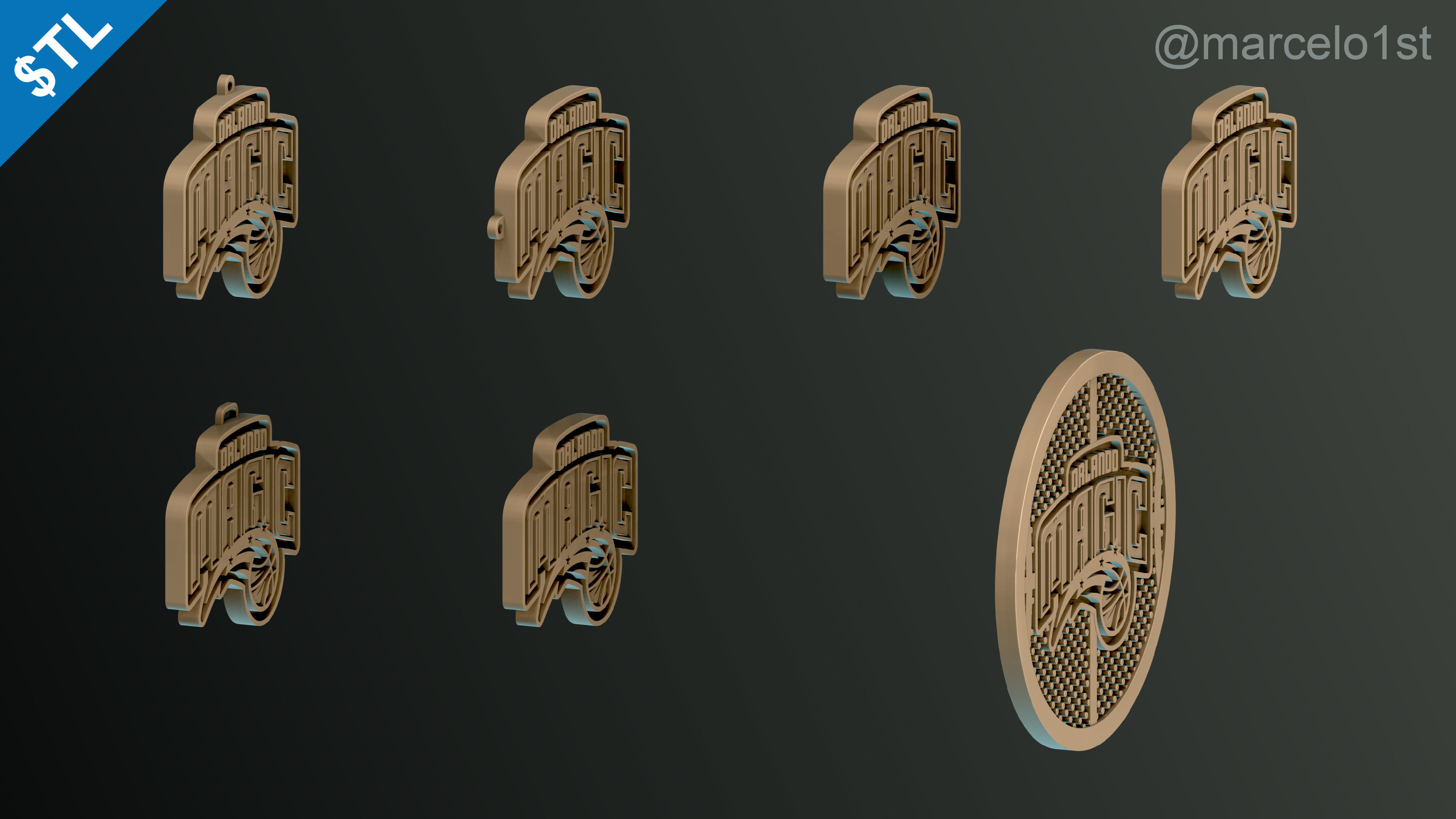 NBA SOUTHEAST - Orlando Magic Pack 3D print model_31