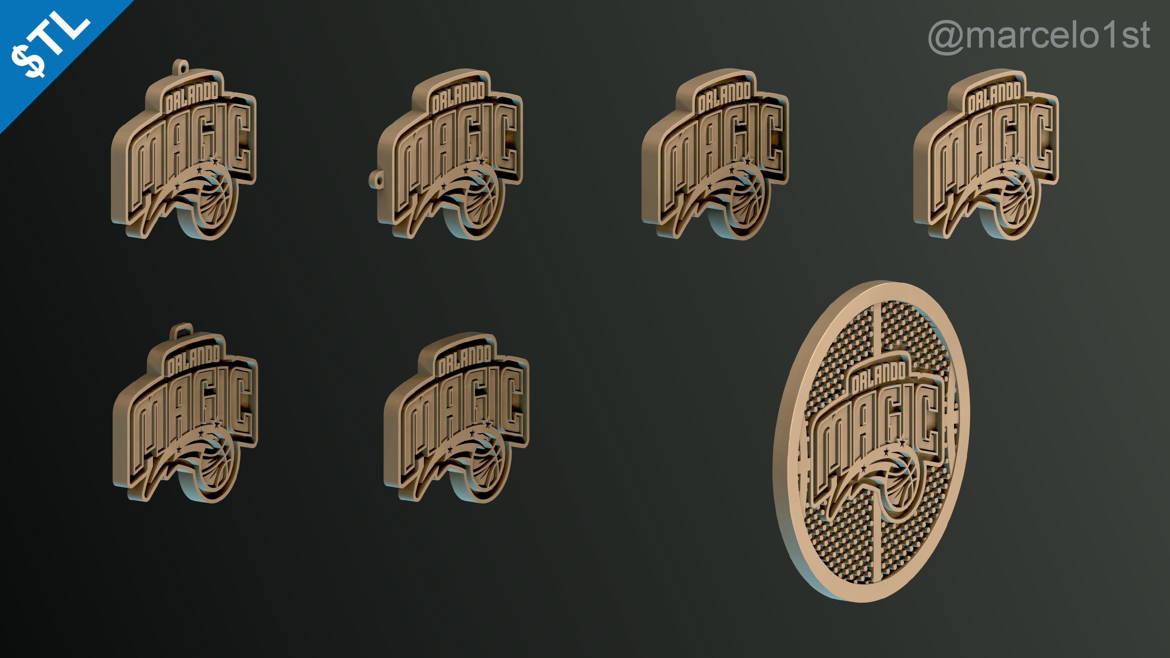 NBA SOUTHEAST - Orlando Magic Pack 3D print model_32