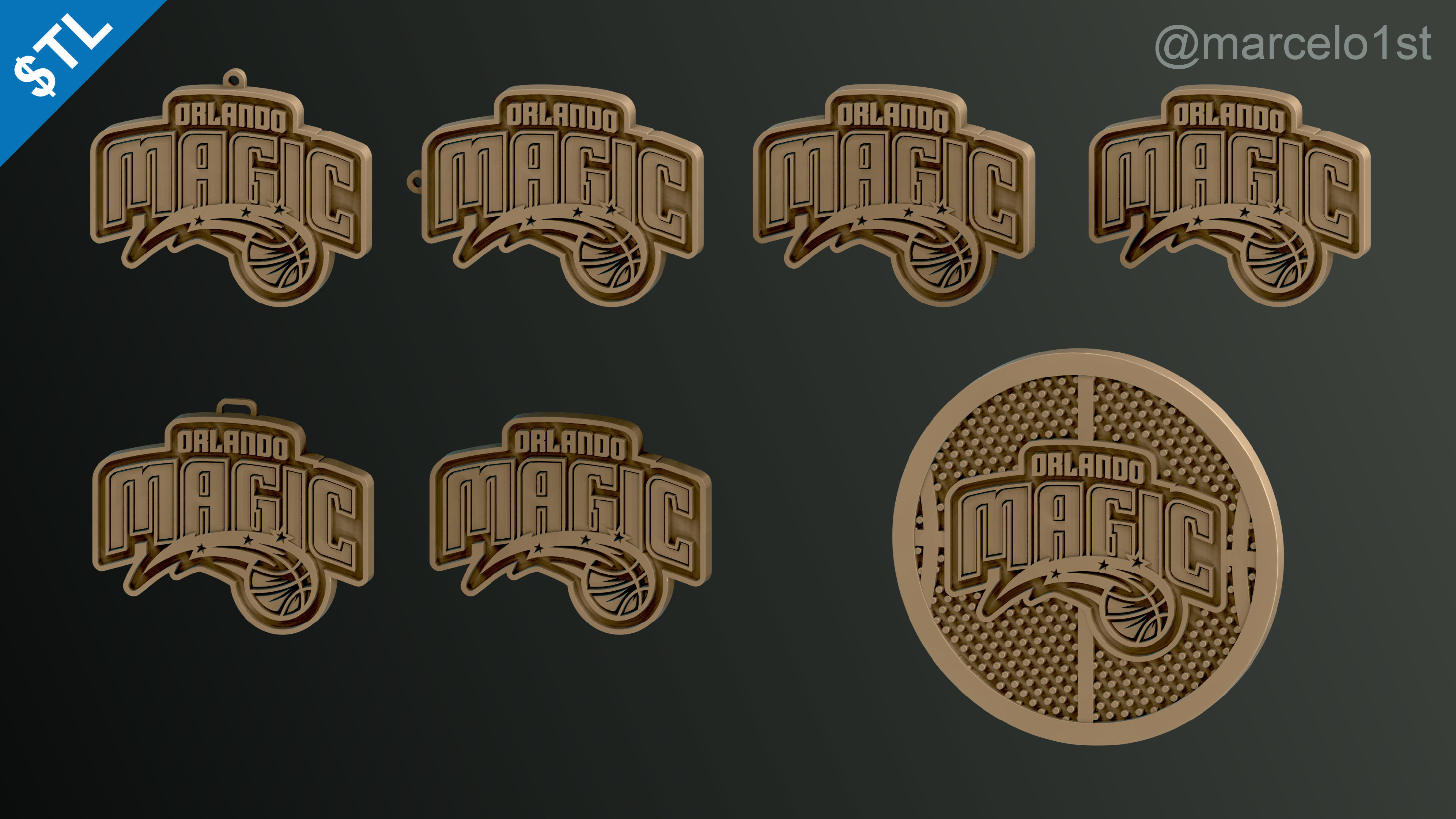 NBA SOUTHEAST - Orlando Magic Pack 3D print model_8