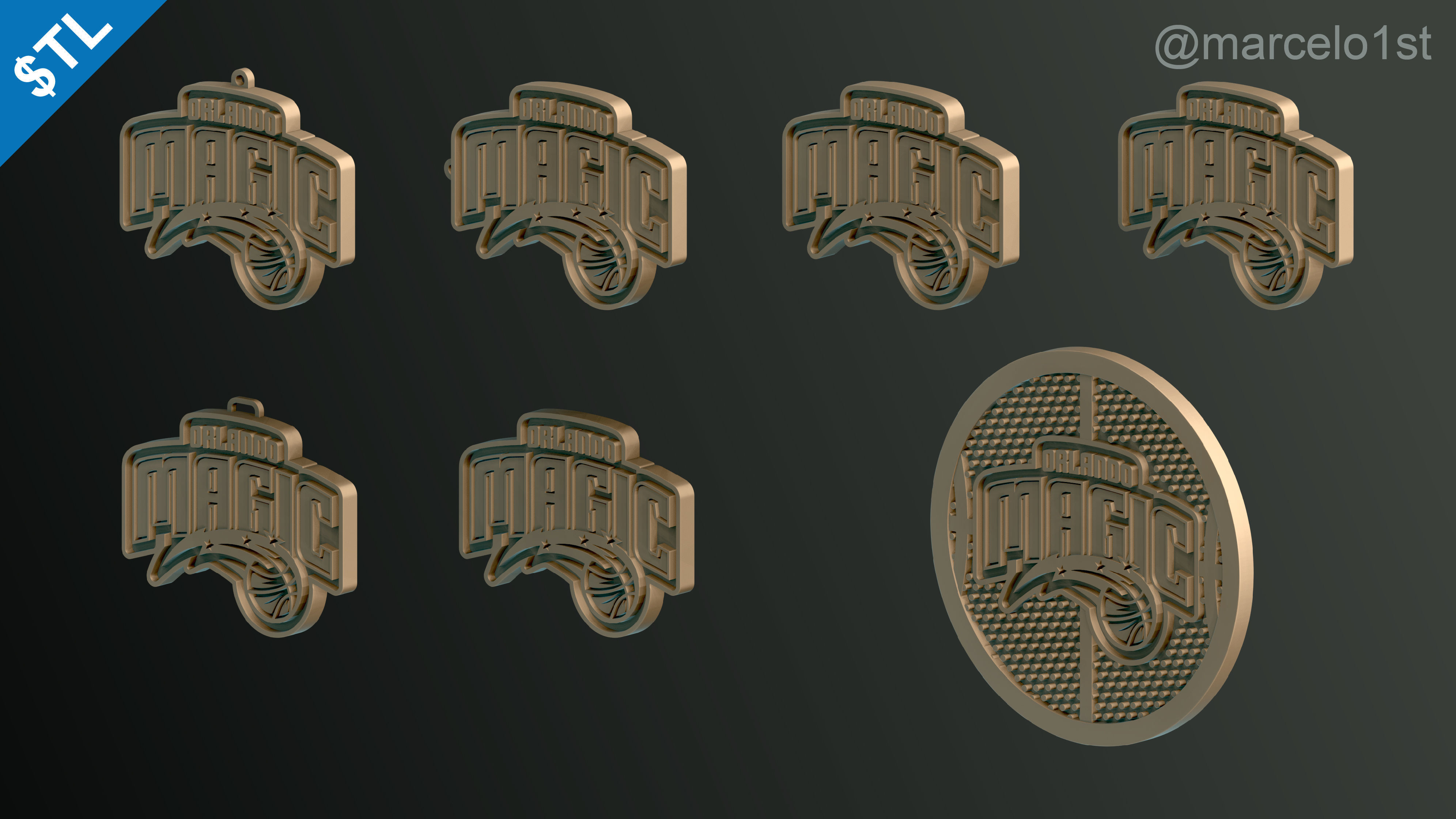 NBA SOUTHEAST - Orlando Magic Pack 3D print model_11