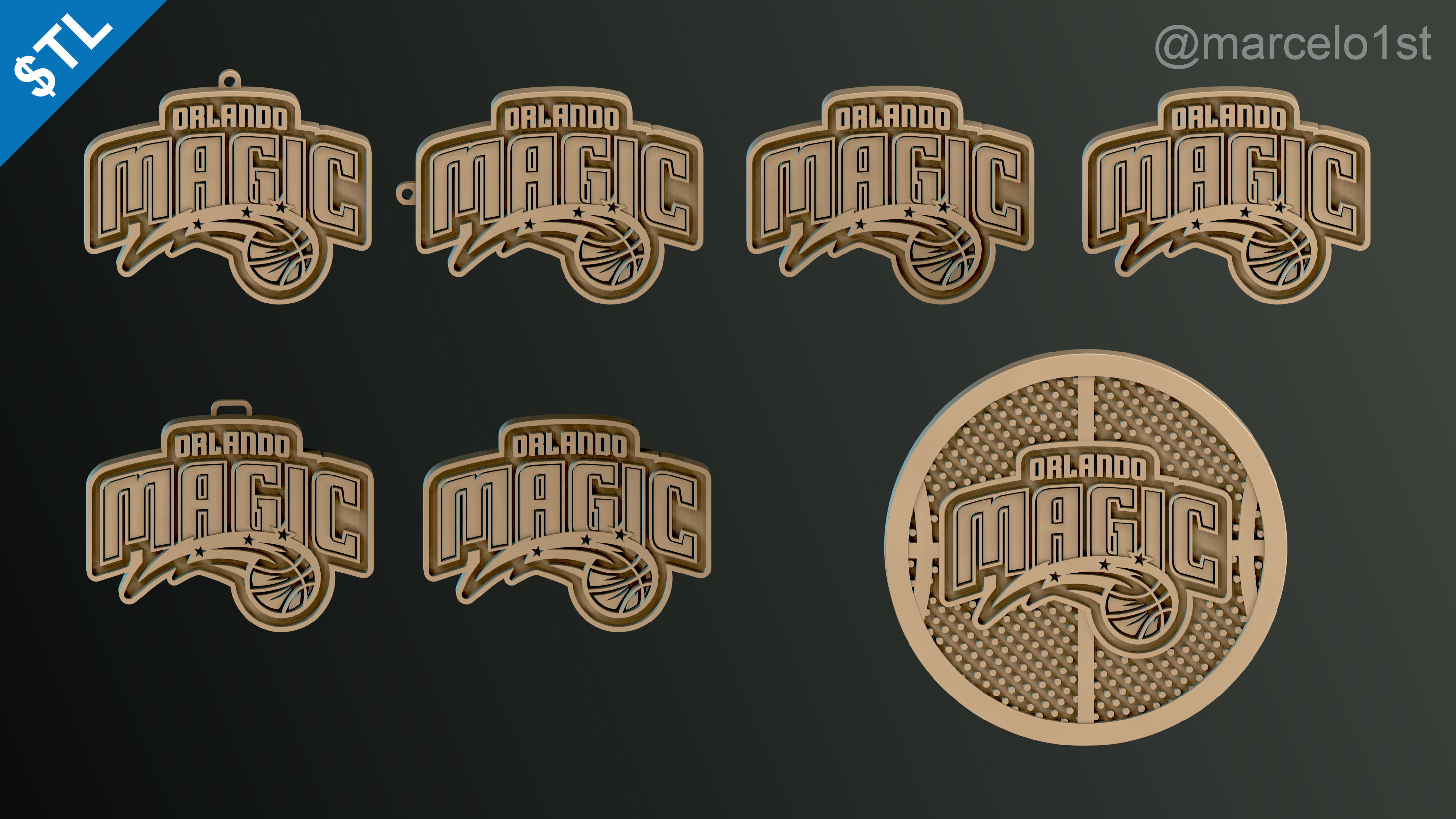 NBA SOUTHEAST - Orlando Magic Pack 3D print model_39