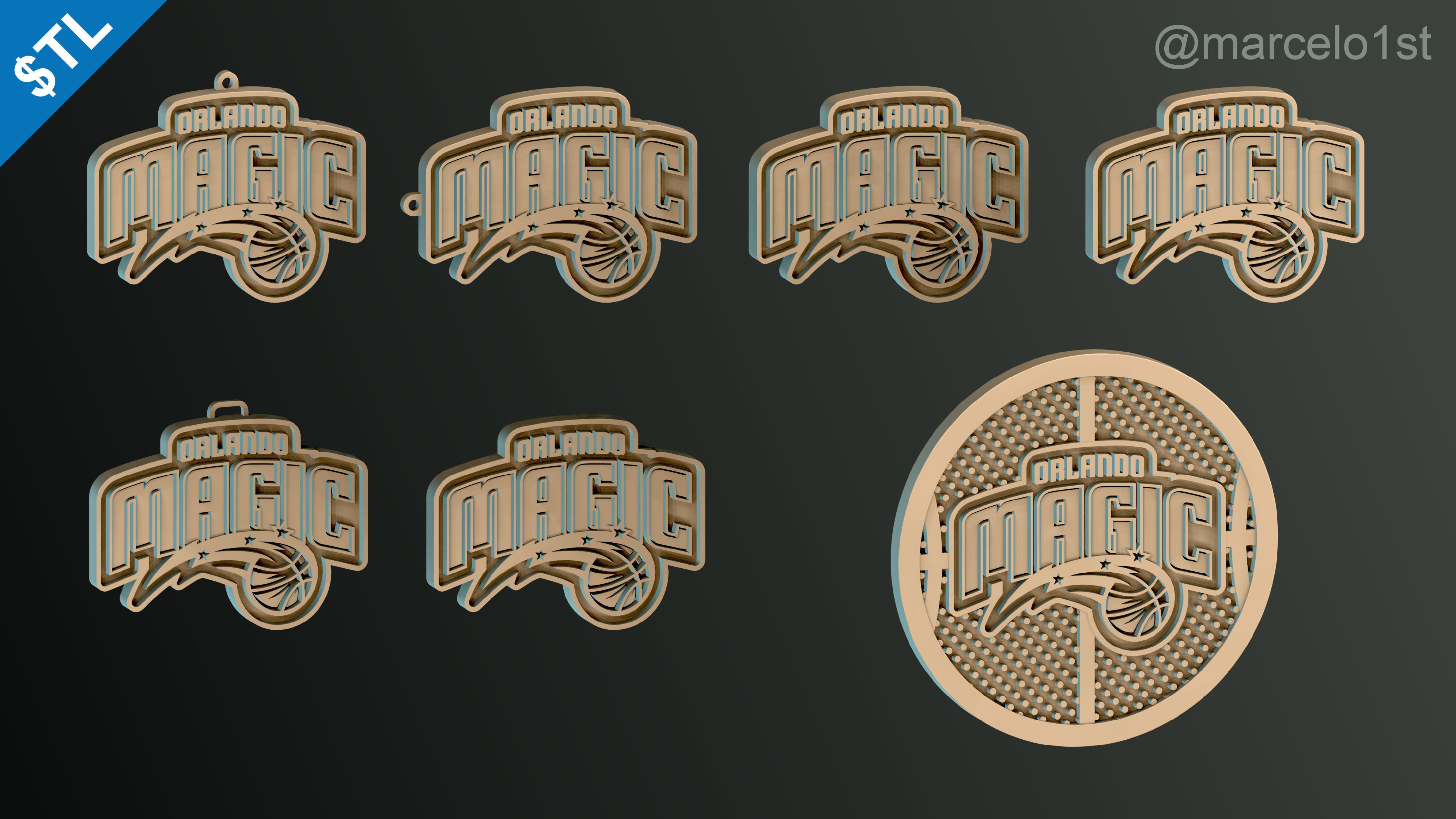 NBA SOUTHEAST - Orlando Magic Pack 3D print model_36