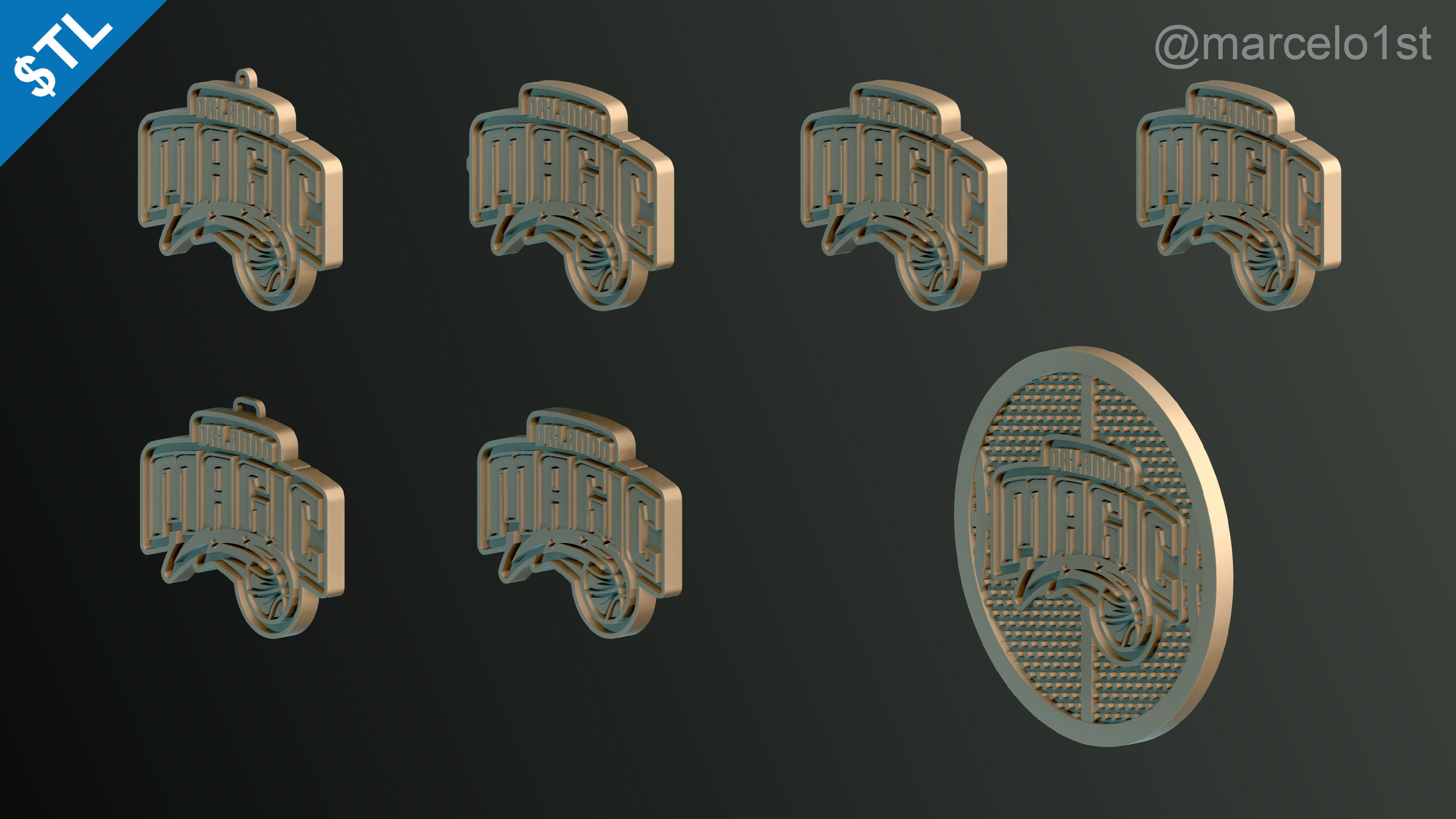 NBA SOUTHEAST - Orlando Magic Pack 3D print model_12