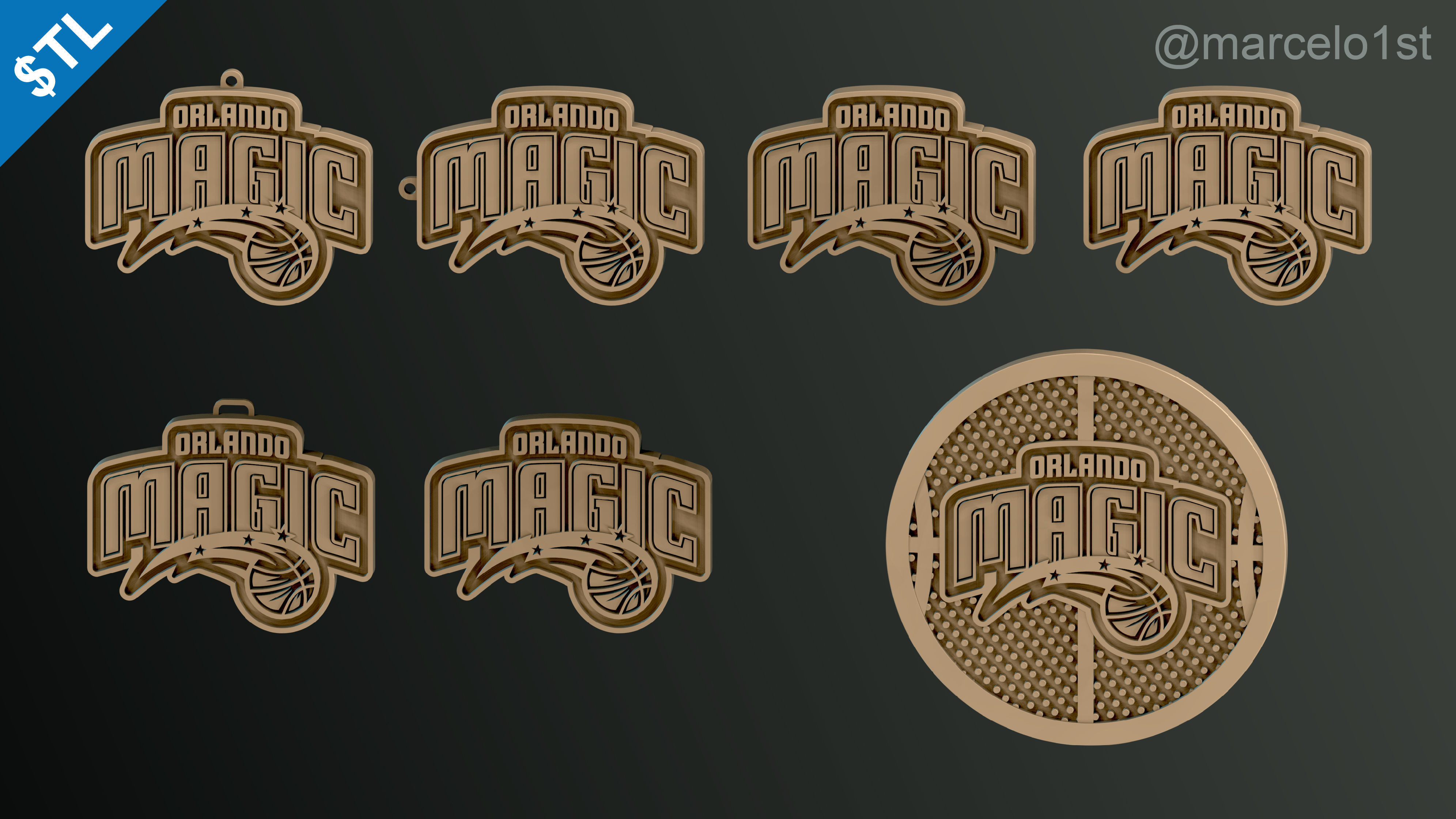 NBA SOUTHEAST - Orlando Magic Pack 3D print model_6