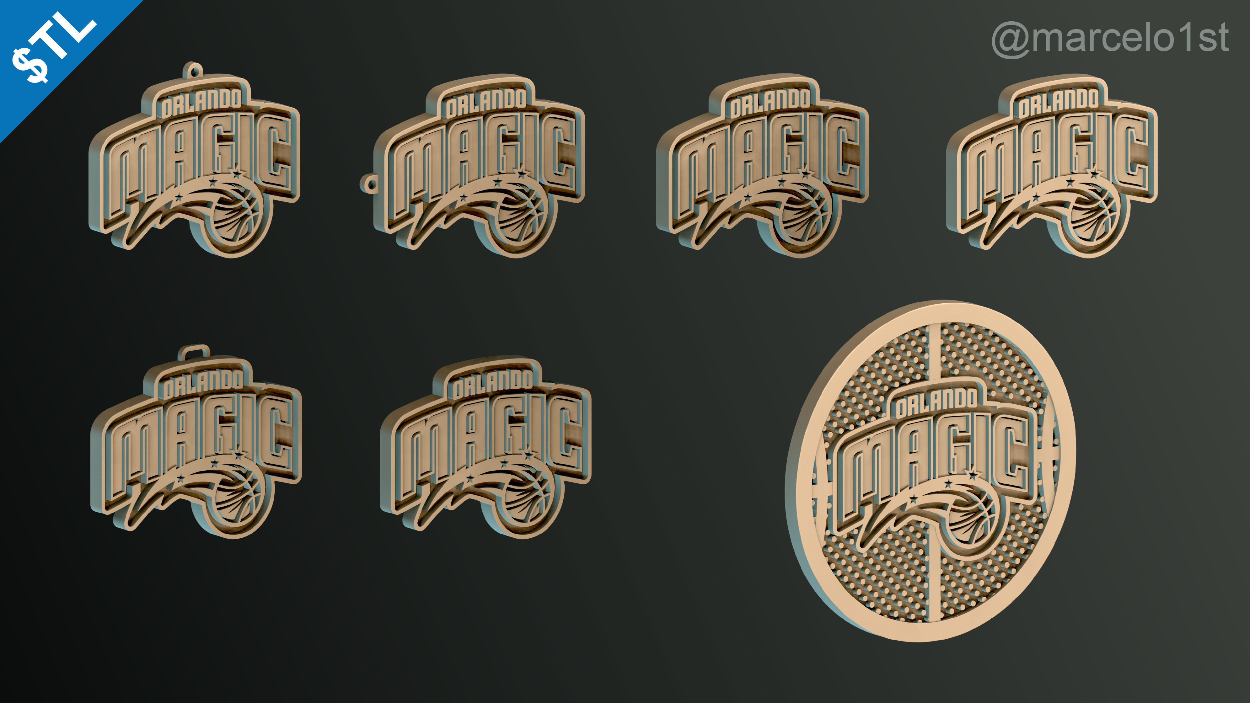 NBA SOUTHEAST - Orlando Magic Pack 3D print model_34