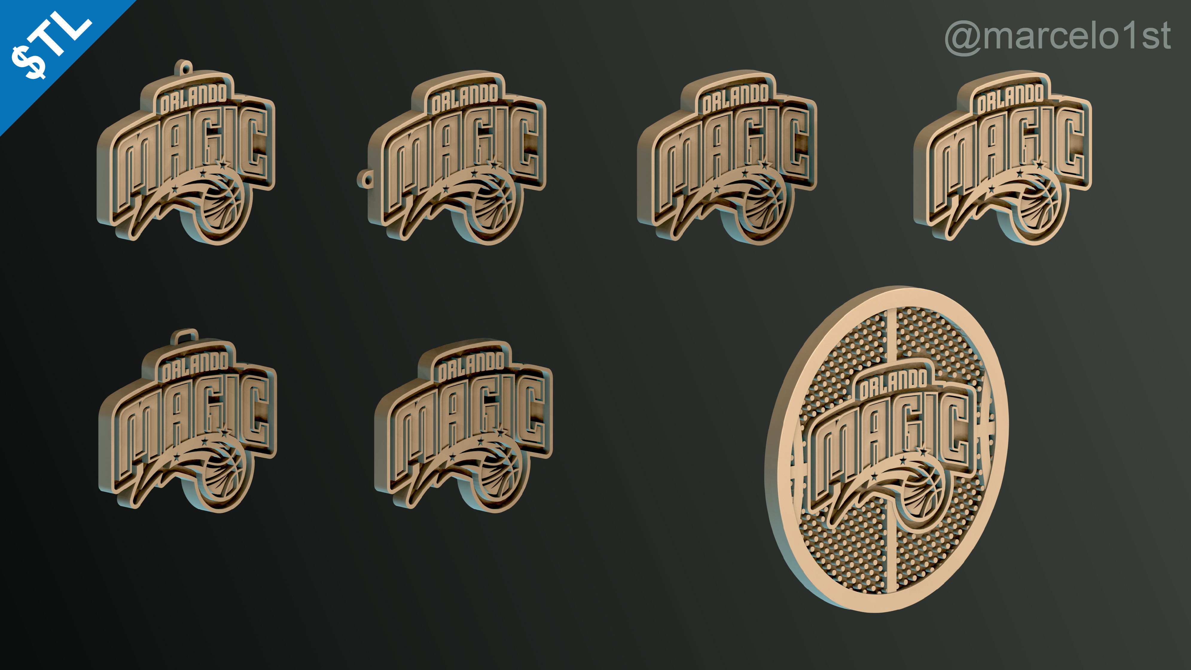 NBA SOUTHEAST - Orlando Magic Pack 3D print model_33