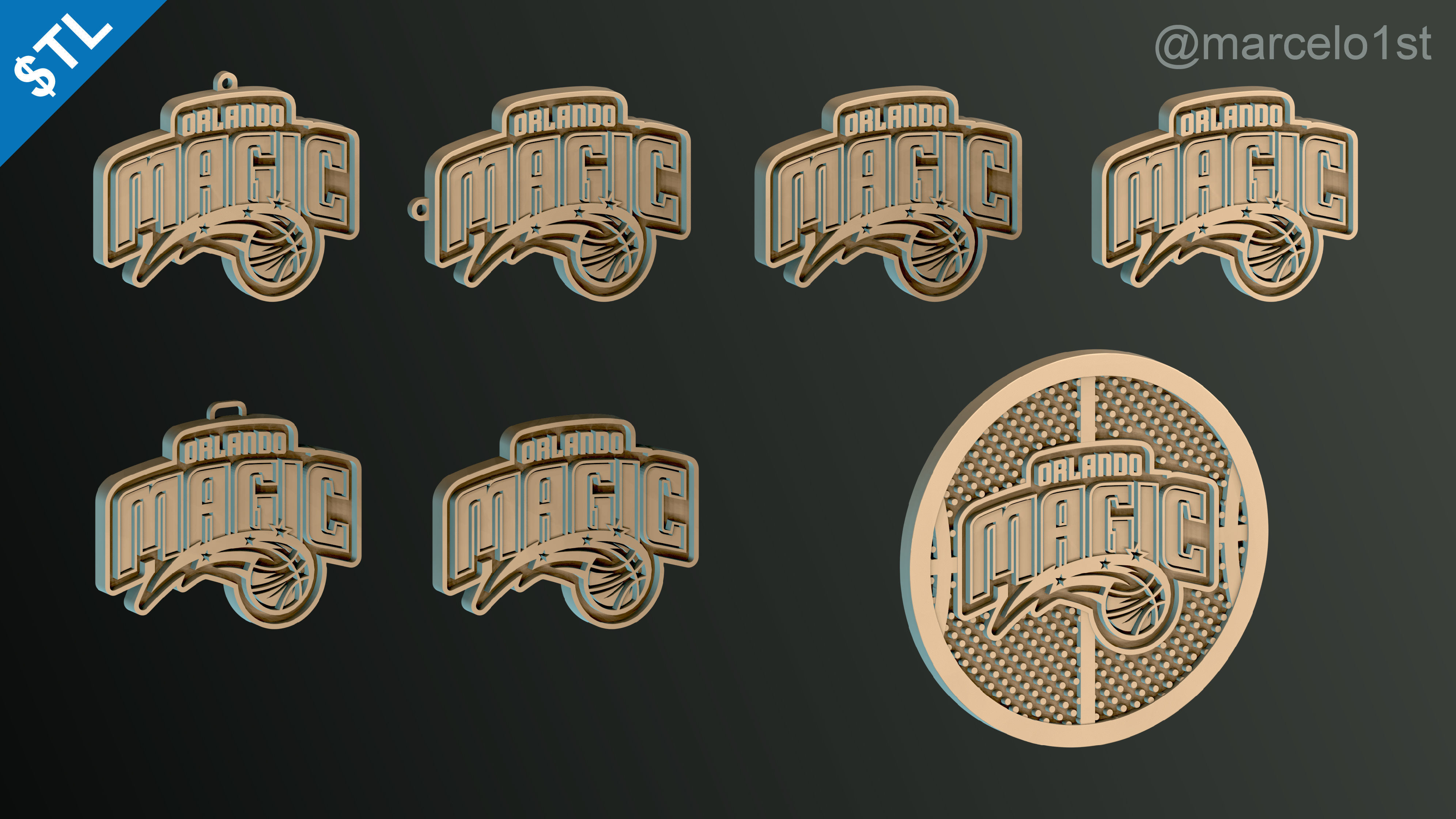 NBA SOUTHEAST - Orlando Magic Pack 3D print model_35