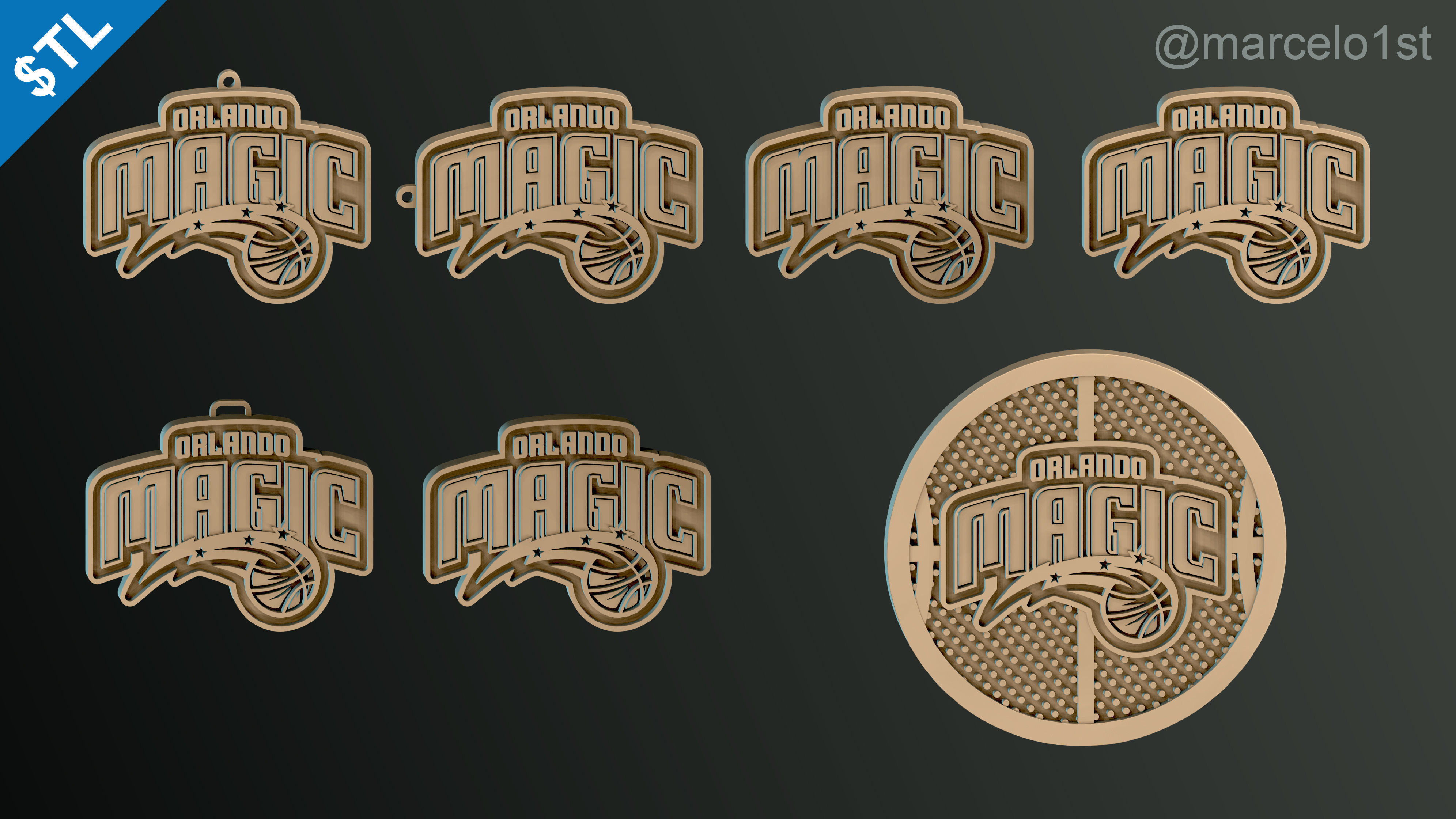 NBA SOUTHEAST - Orlando Magic Pack 3D print model_38