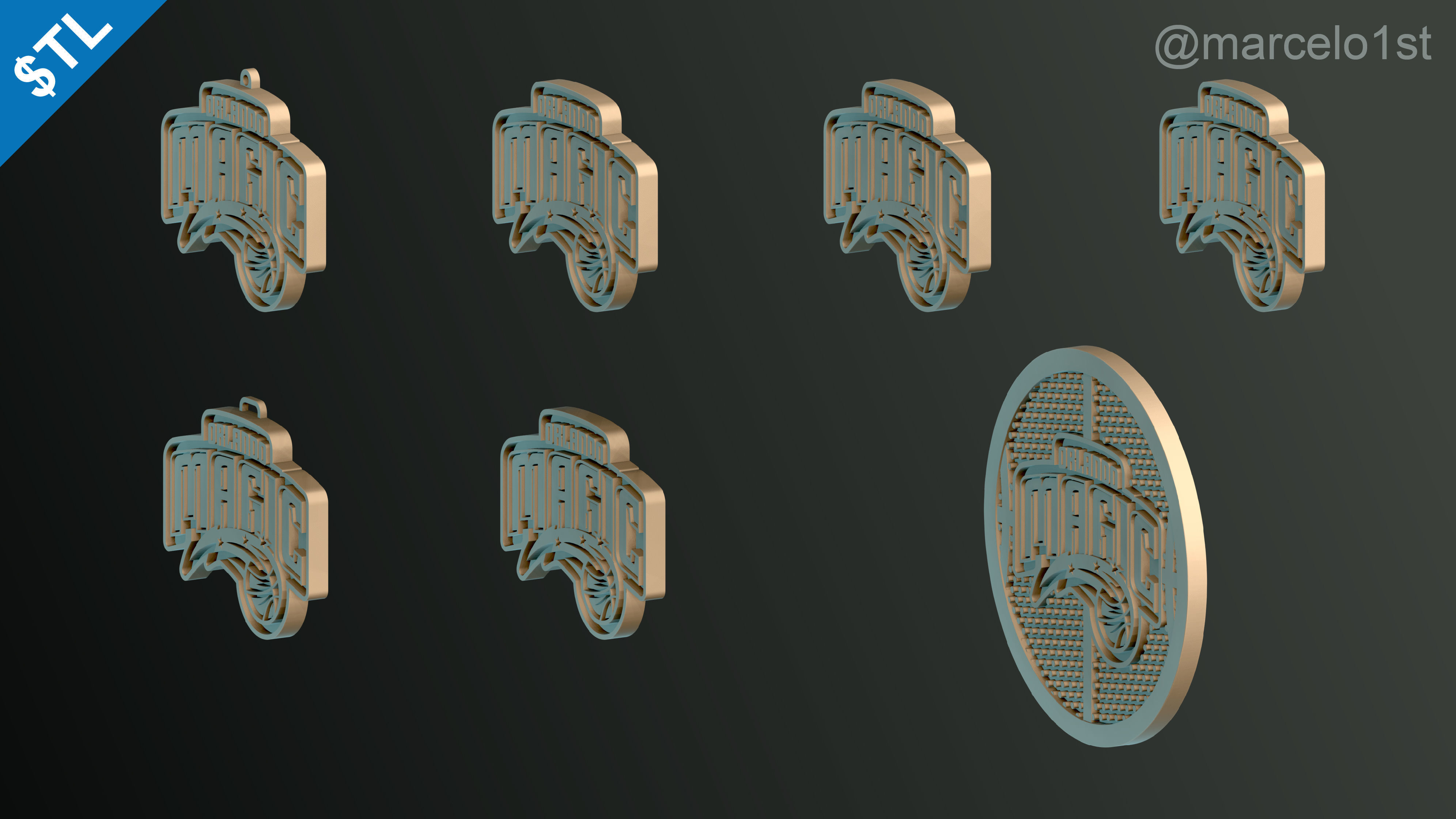 NBA SOUTHEAST - Orlando Magic Pack 3D print model_13