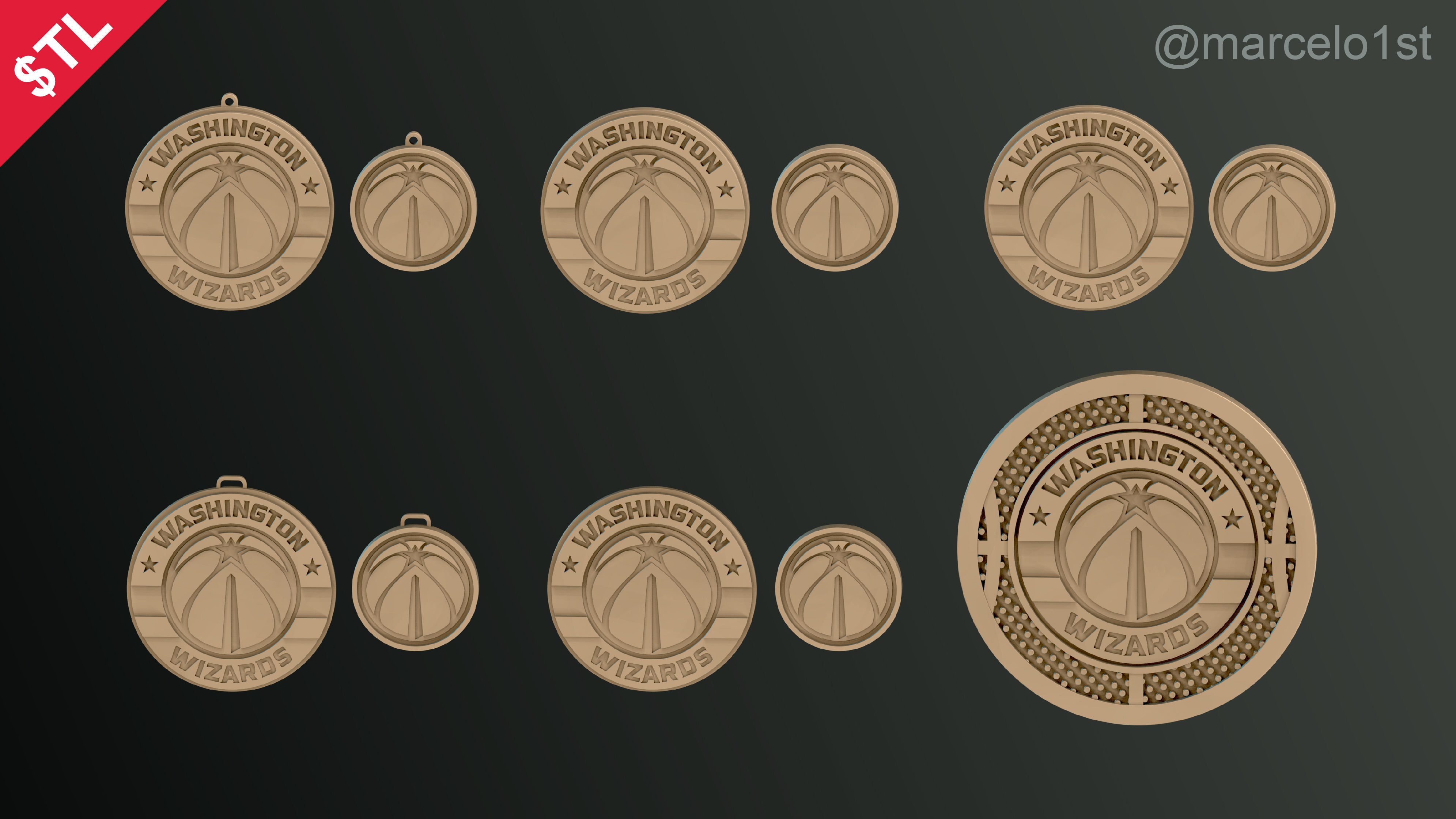 NBA SOUTHEAST - Washington Wizards Pack 3D print model_5