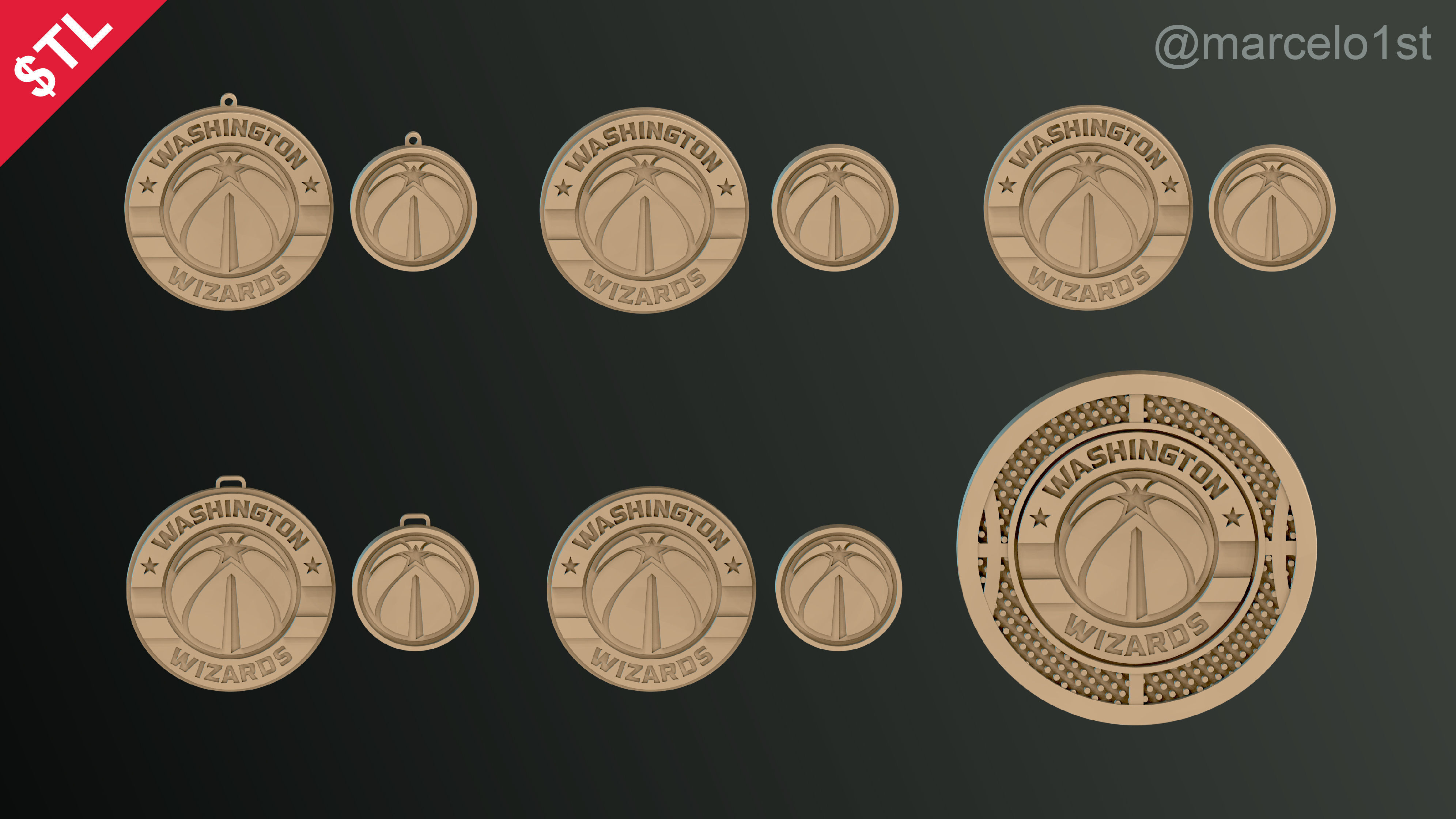 NBA SOUTHEAST - Washington Wizards Pack 3D print model_39