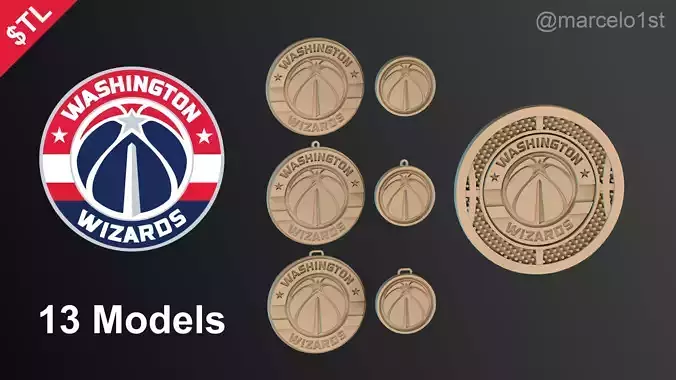 NBA SOUTHEAST - Washington Wizards Pack 3D print model