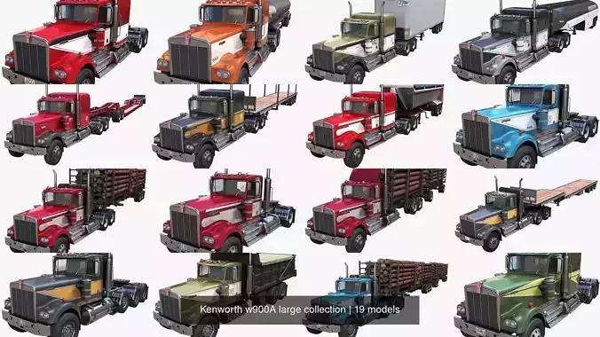 Kenworth w900A large collection