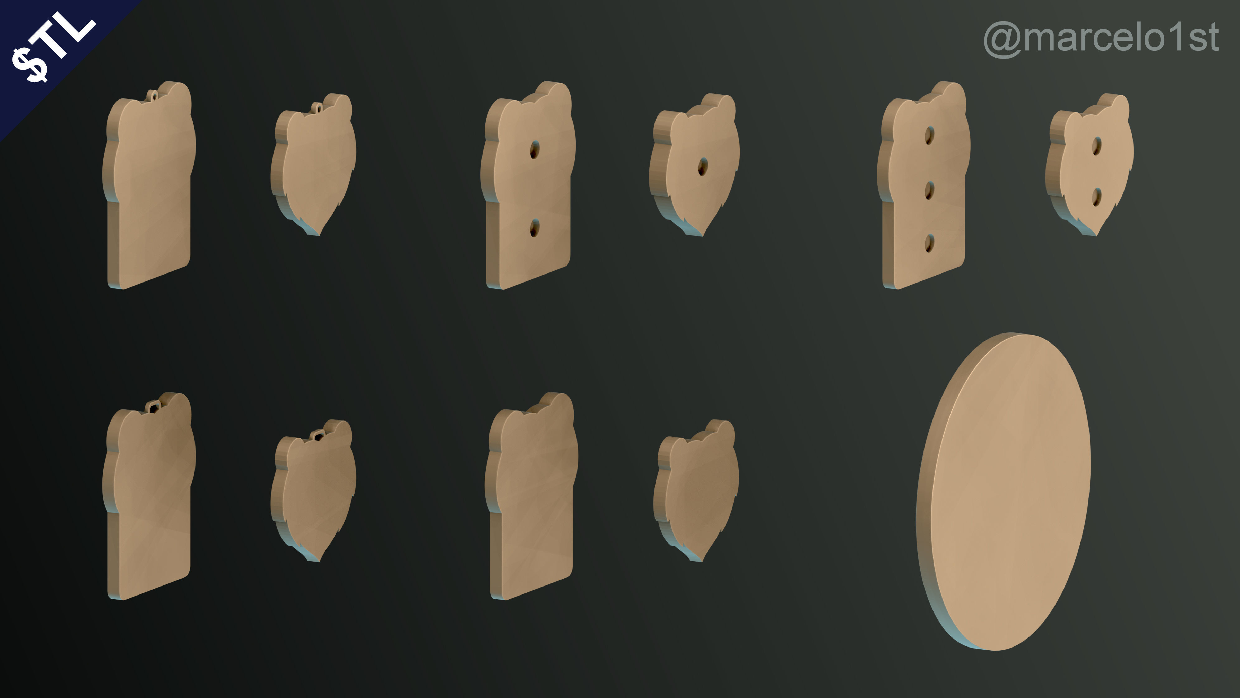 NBA SOUTHWEST - Memphis Grizzlies Pack 3D print model_18