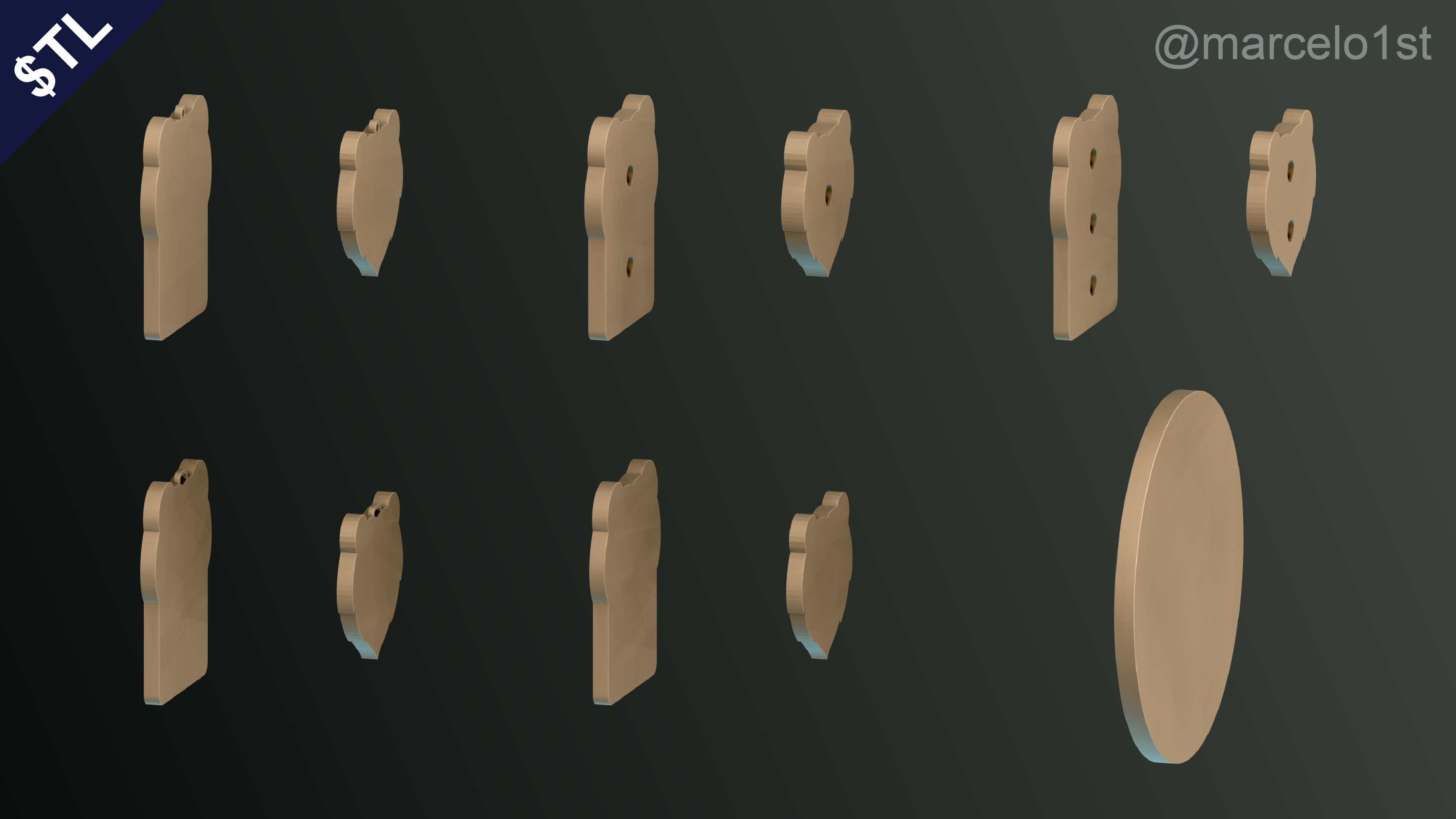 NBA SOUTHWEST - Memphis Grizzlies Pack 3D print model_17