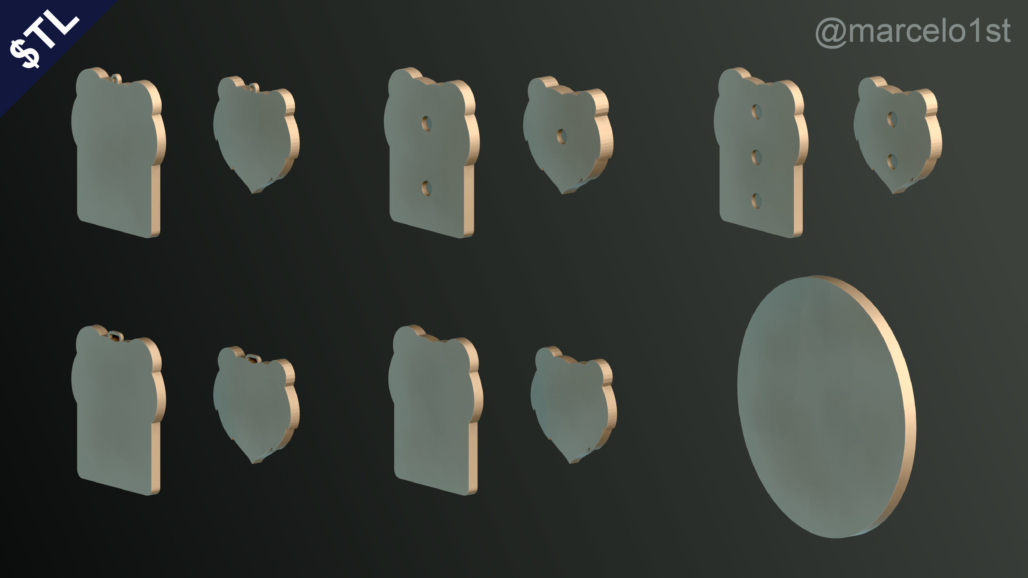 NBA SOUTHWEST - Memphis Grizzlies Pack 3D print model_26