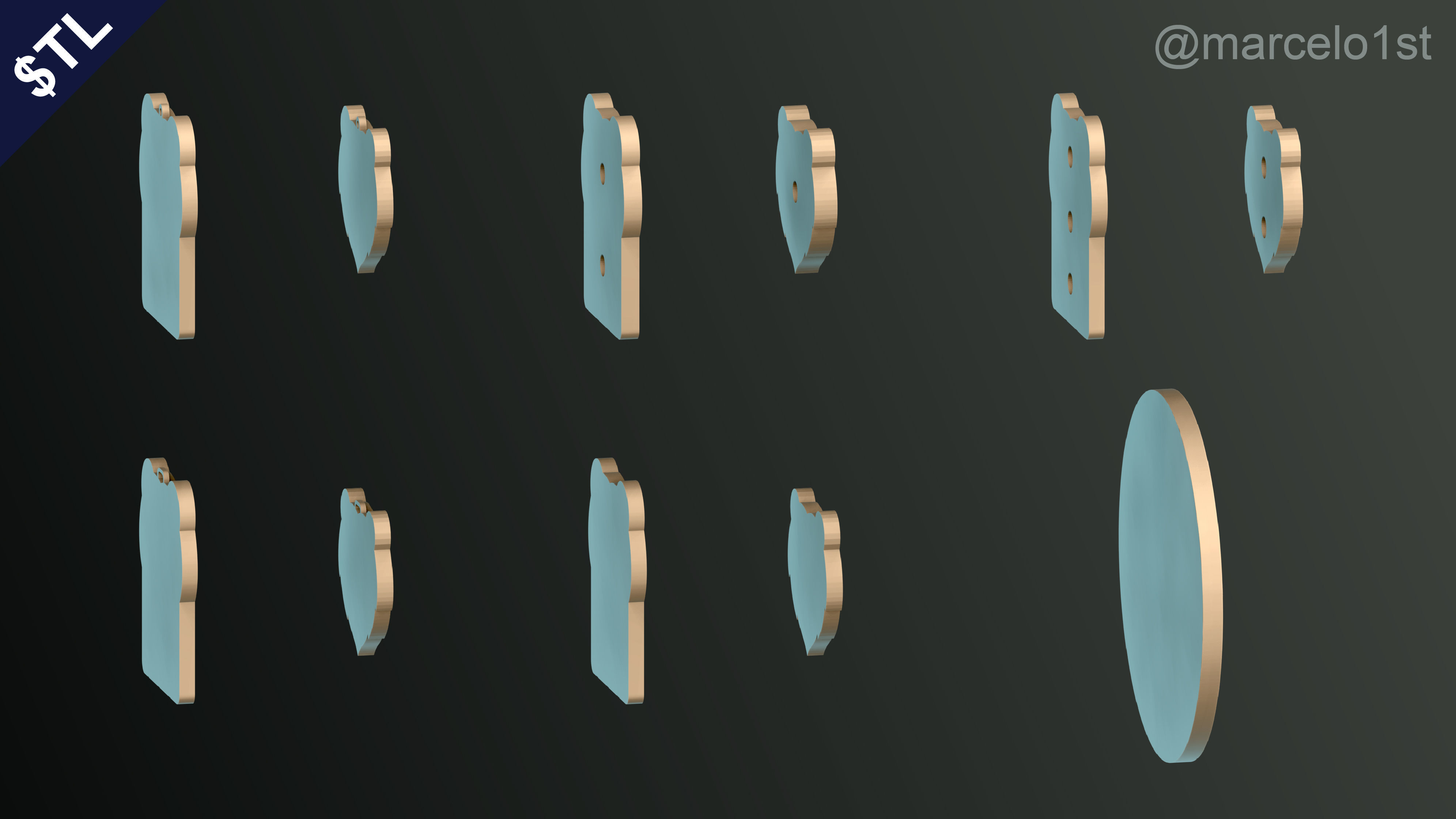NBA SOUTHWEST - Memphis Grizzlies Pack 3D print model_28