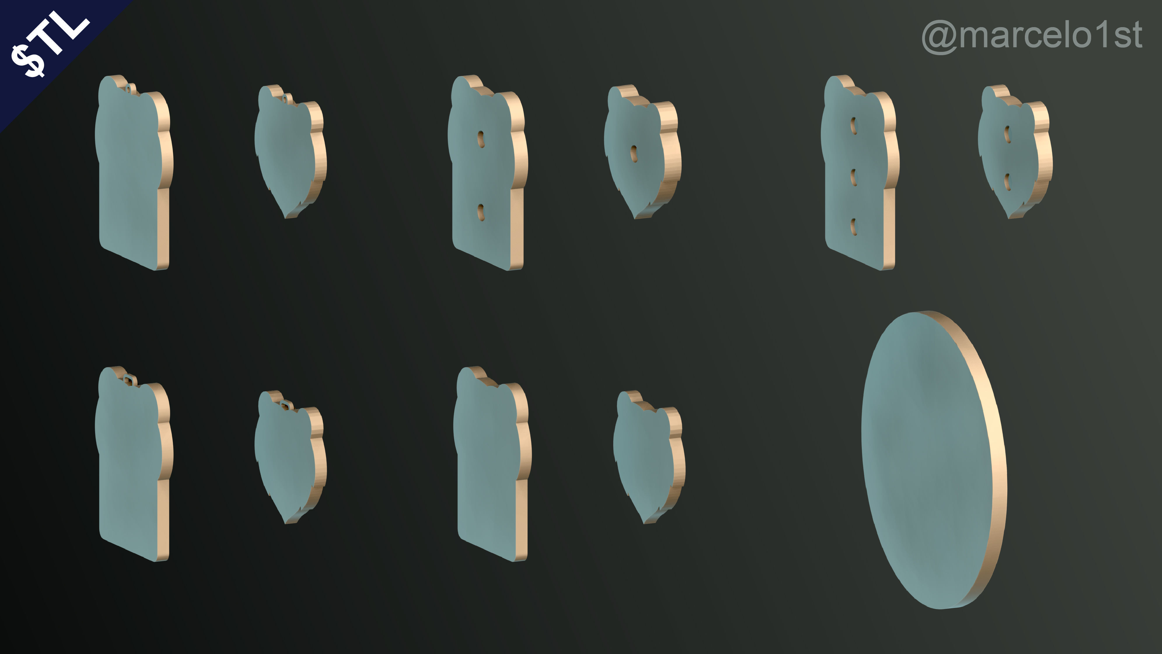 NBA SOUTHWEST - Memphis Grizzlies Pack 3D print model_27