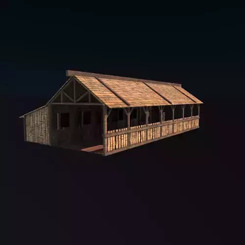 Wooden House 3D model