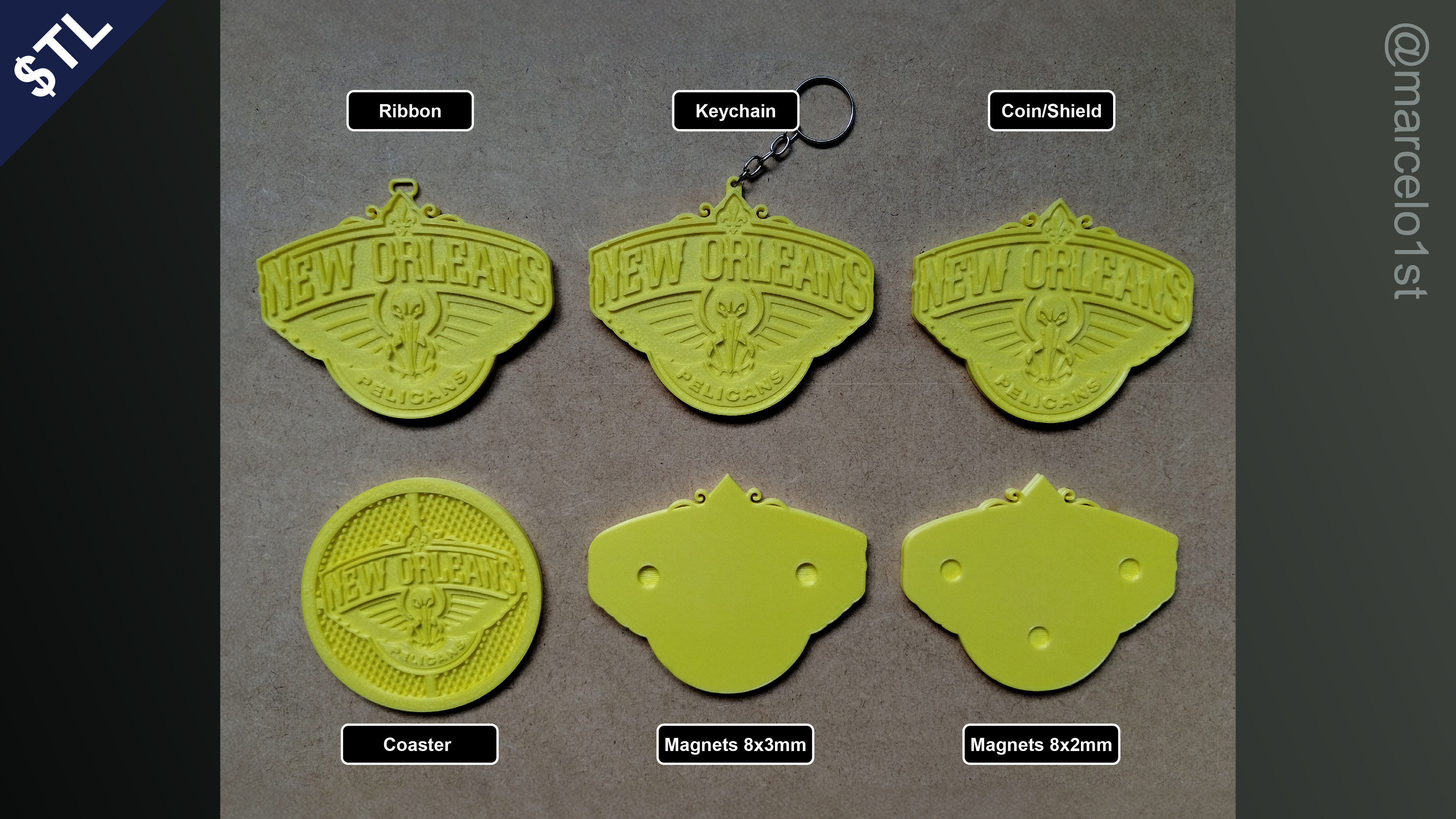 NBA SOUTHWEST - New Orleans Pelicans Pack 3D print model_1