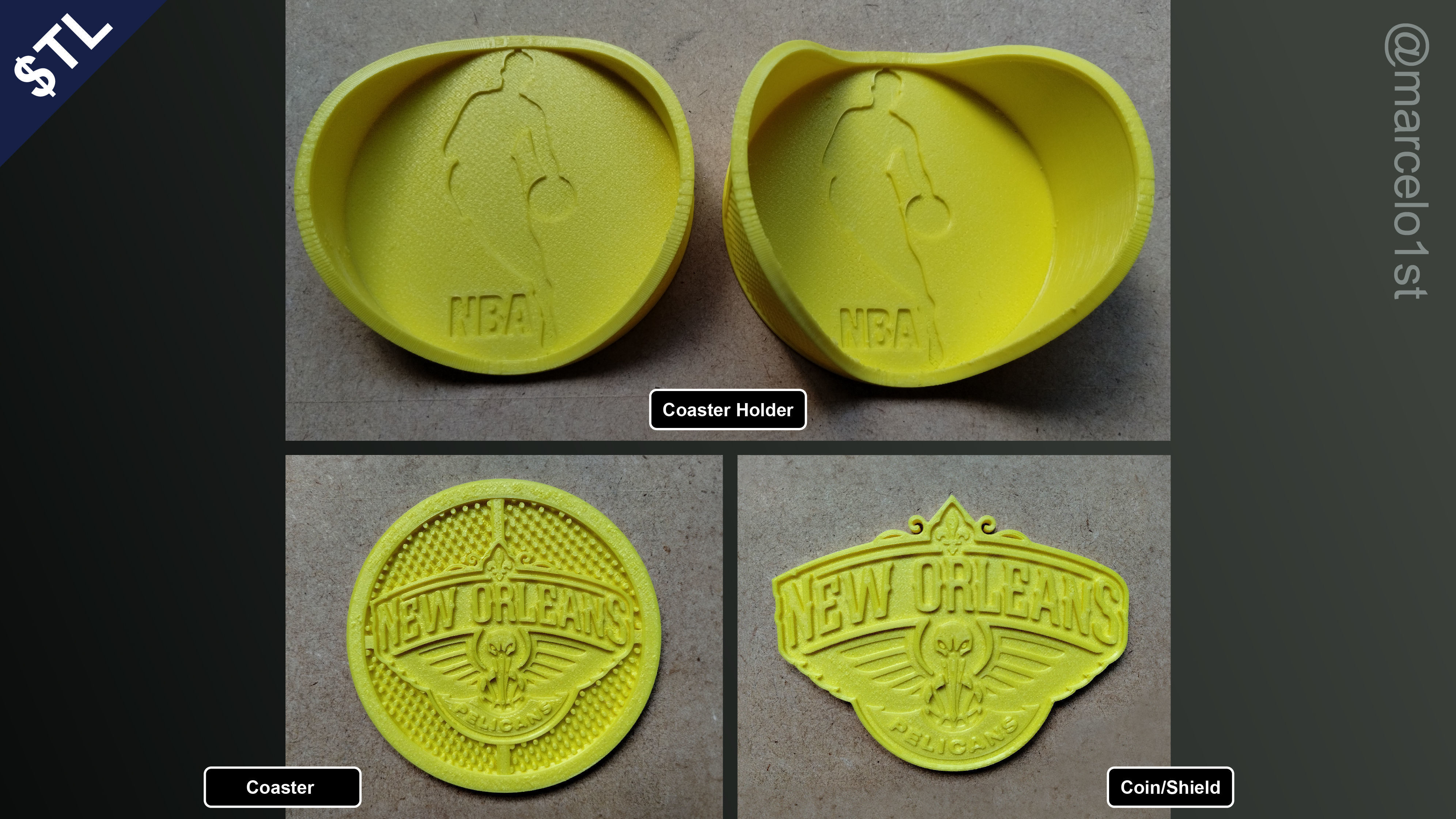 NBA SOUTHWEST - New Orleans Pelicans Pack 3D print model_2