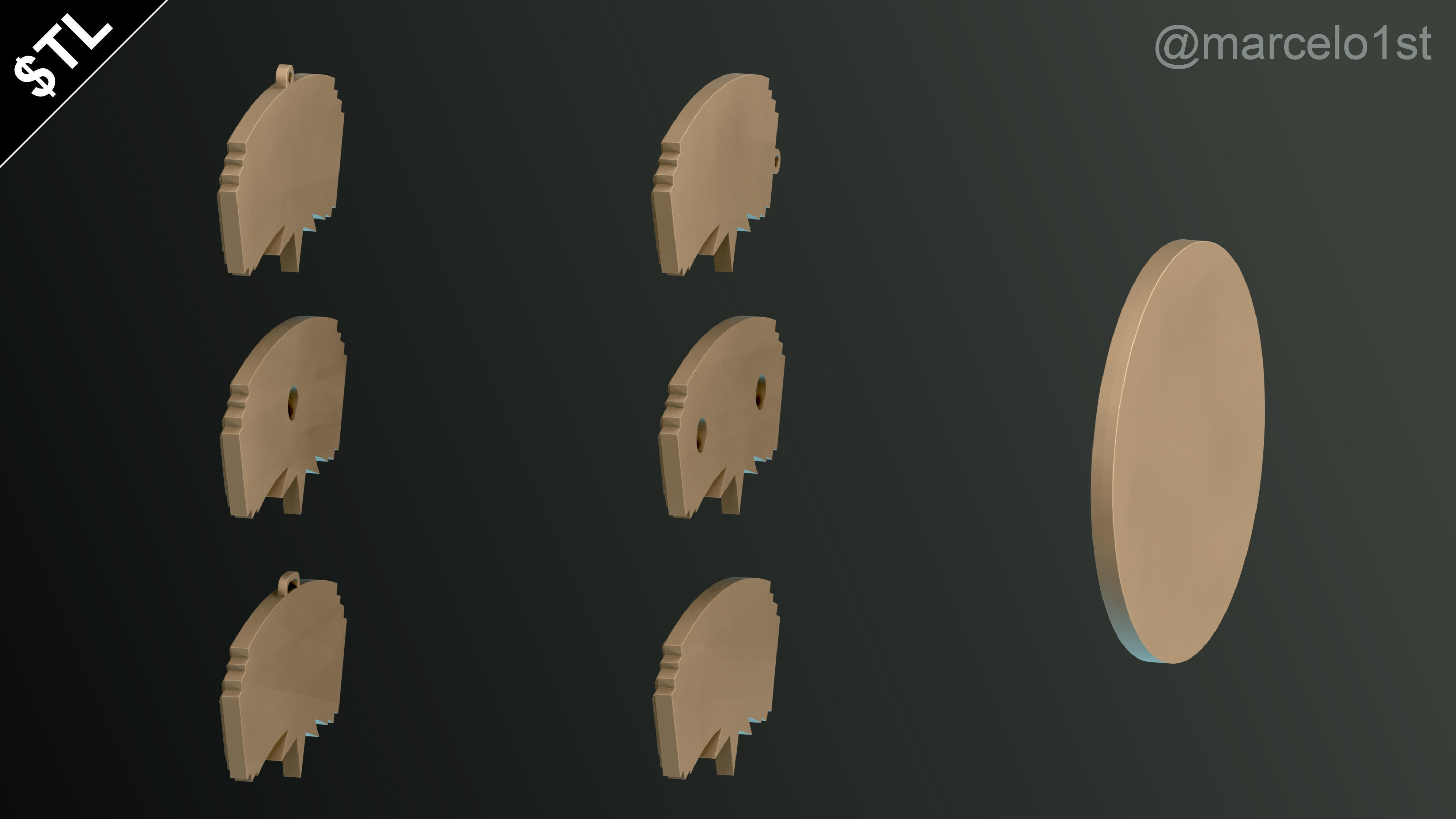 NBA SOUTHWEST - San Antonio Spurs Pack 3D print model_17