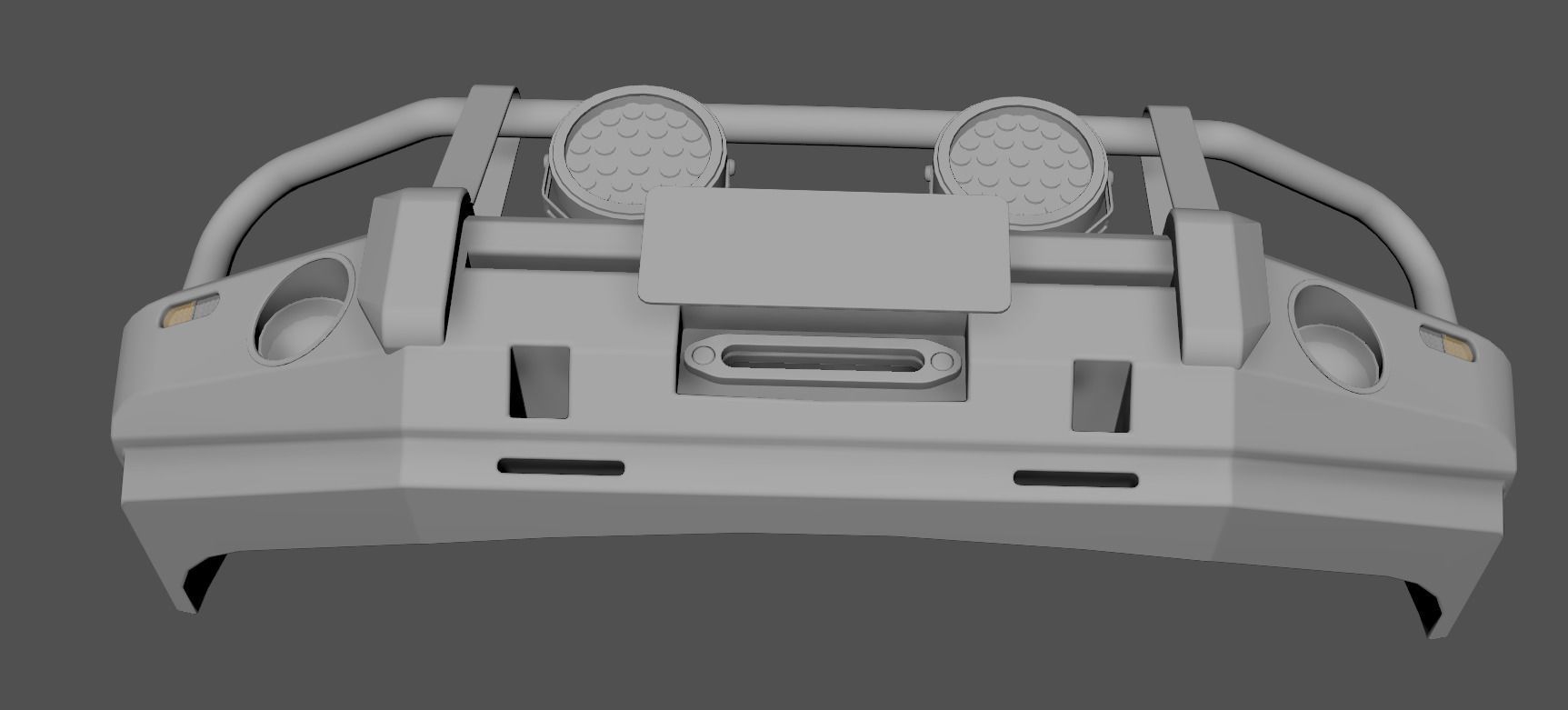 Holden Trabilazer Bullbar Low-poly 3D model_13